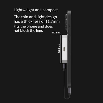 1TB Magnetic Portable SSD, 1000MB/s, USB 3.2, PD 100W, 4K ProRes, For iPhone 16/17 & Laptop, White - Reletech AI Vision