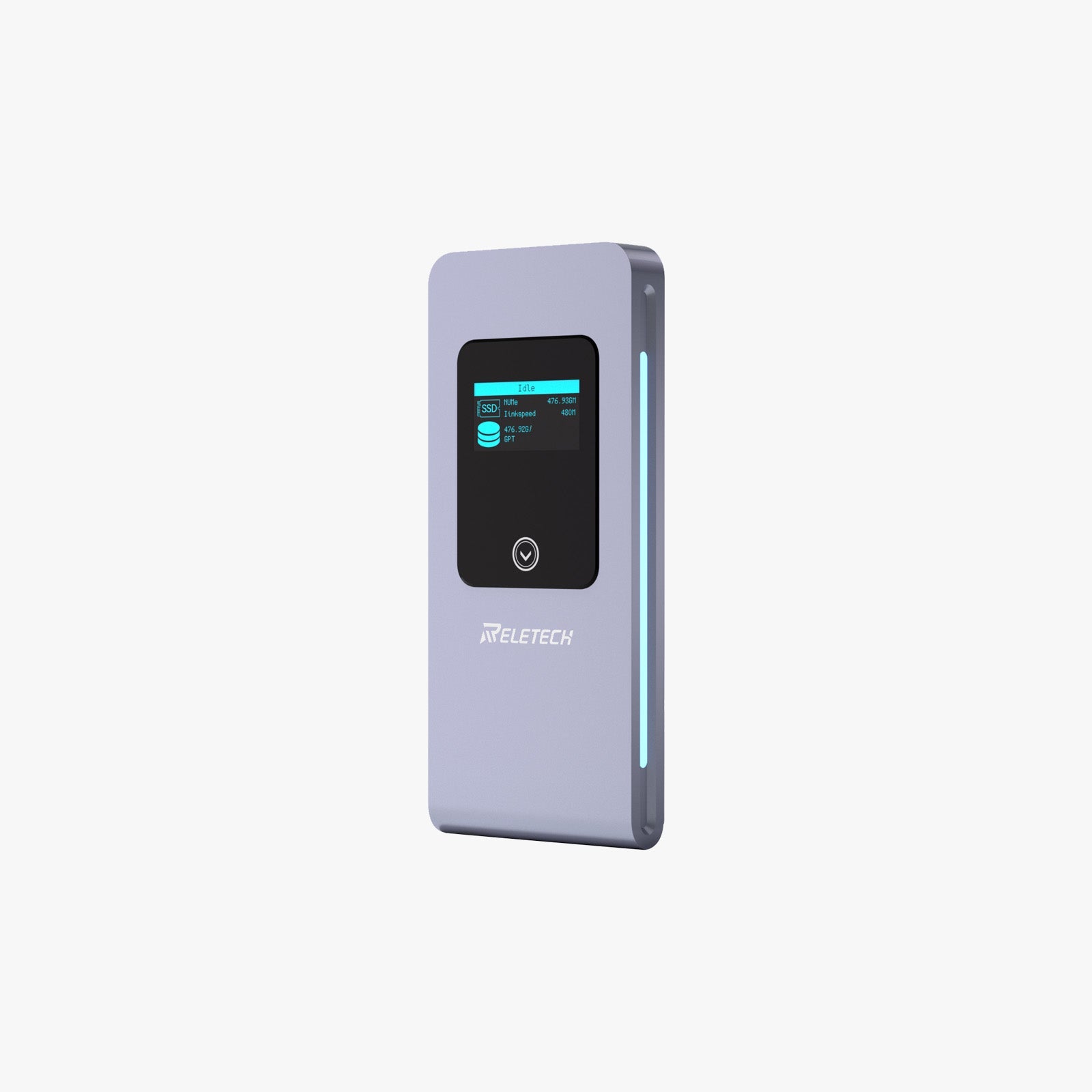 M.2 NVMe/SATA Dual Protocol SSD Enclosure Silver WAVA III - Reletech AI Vision