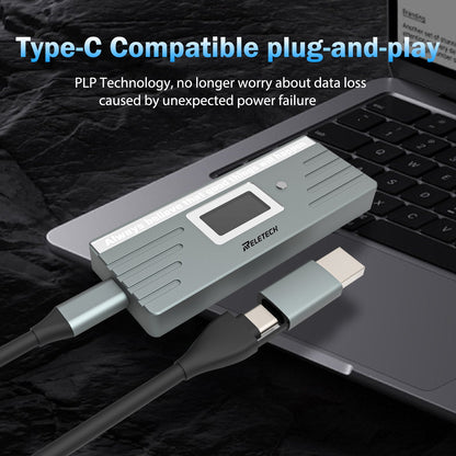M.2 NVMe/SATA SSD Enclosure Gray WAVA II - Reletech AI Vision