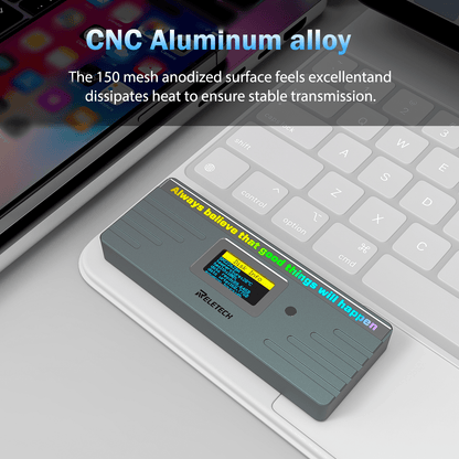 M.2 NVMe/SATA SSD Enclosure Gray WAVA II - Reletech AI Vision