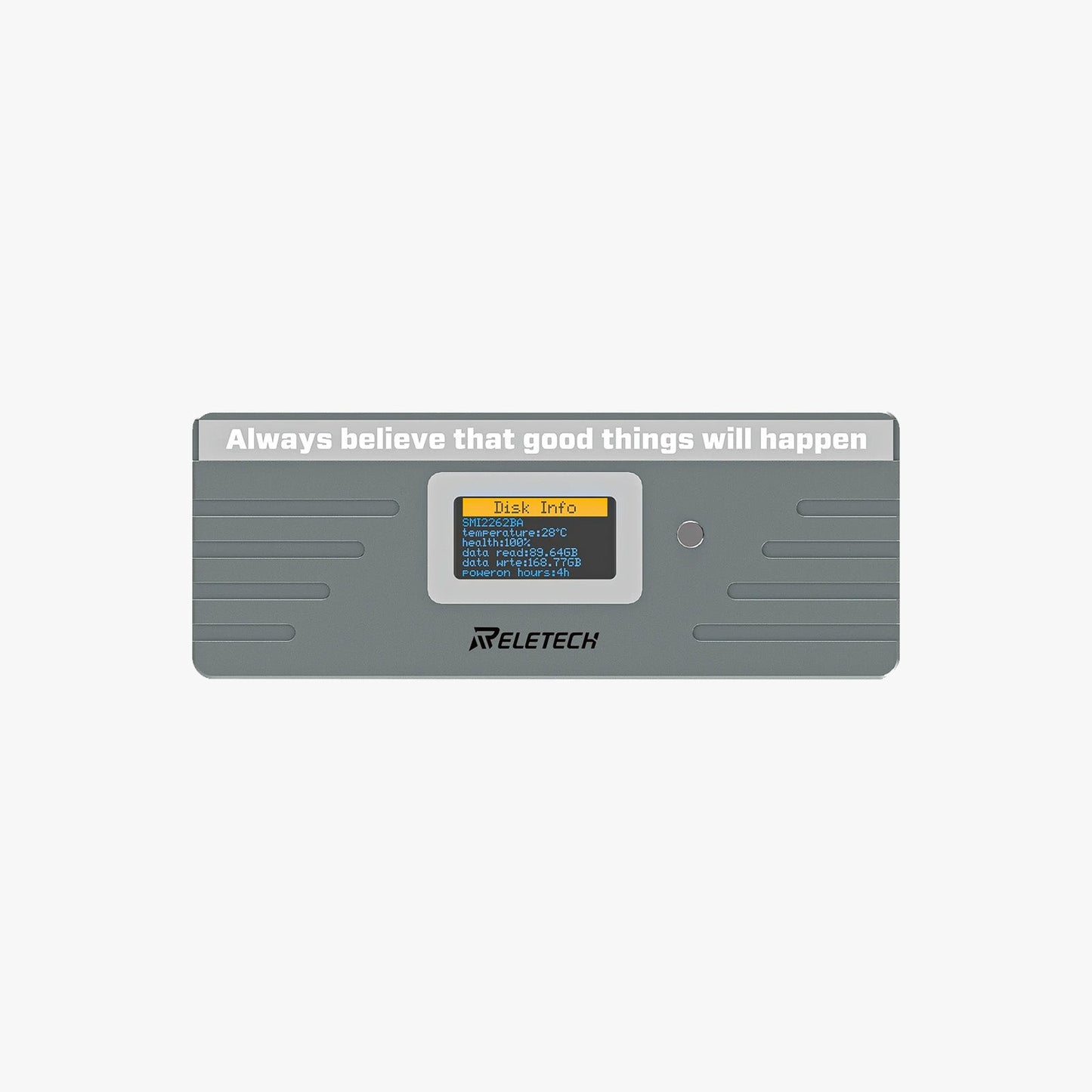 M.2 NVMe/SATA SSD Enclosure Gray WAVA II - Reletech AI Vision