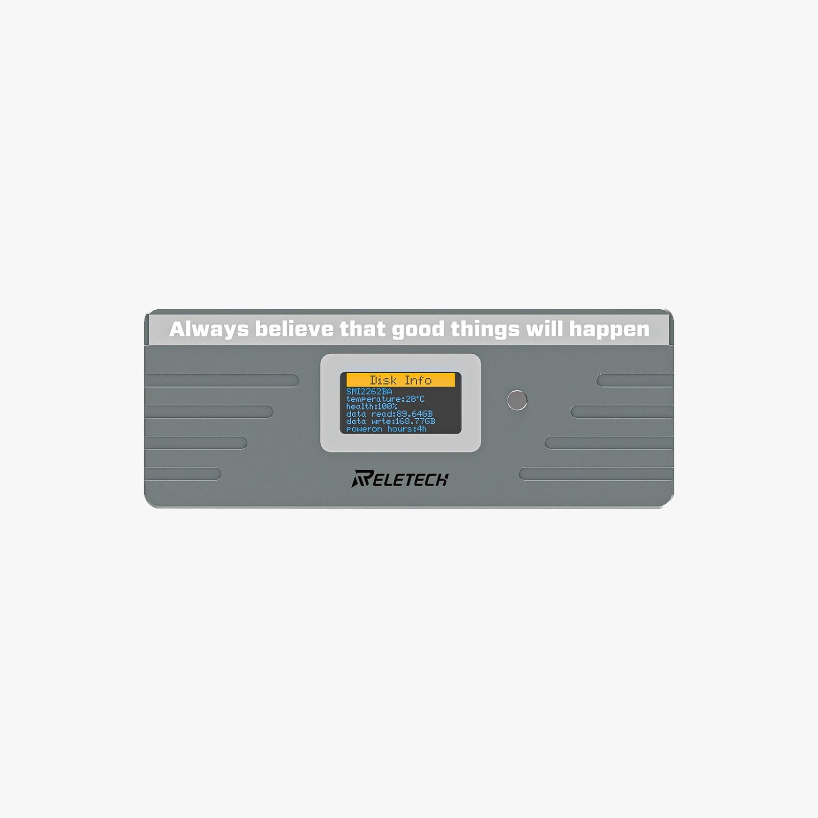 M.2 NVMe/SATA SSD Enclosure Gray WAVA II - Reletech AI Vision