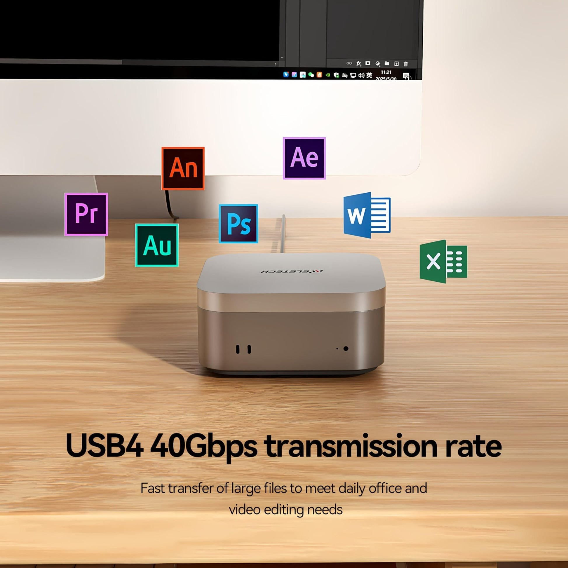 Mini Pal 40Gbps 5 - in - 1 USB4 Mac Mini M4 - Reletech AI Vision