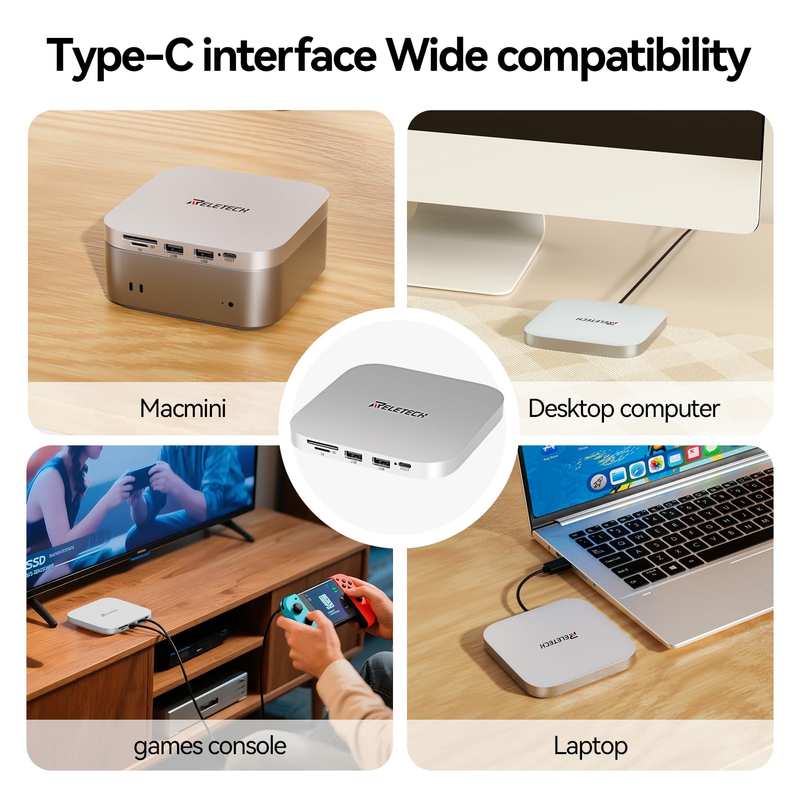 Mini Pal 40Gbps 5-in-1 USB4 Mac Mini M4 – Reletech AI Vision