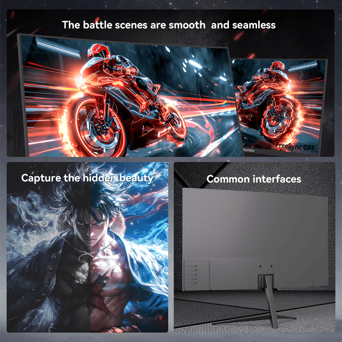 Reletech 100Hz Gaming Monitor L25K60 - Reletech AI Vision