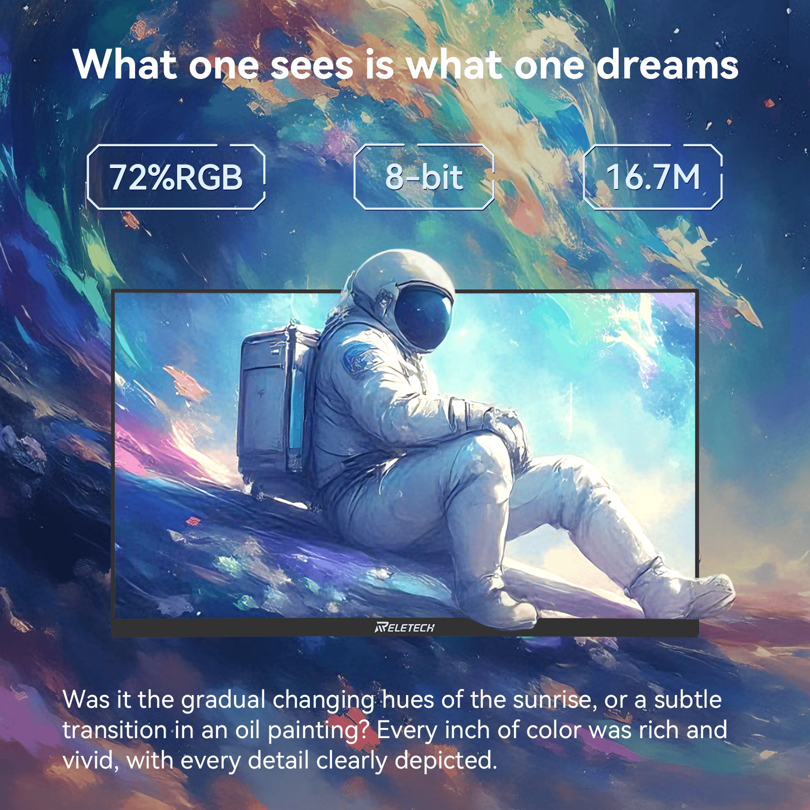 Reletech 100Hz Gaming Monitor L25K60 - Reletech AI Vision