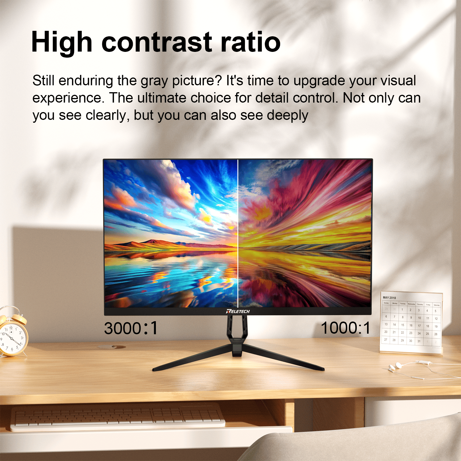 Reletech 100Hz Gaming Monitor R21 Luma - Reletech AI Vision