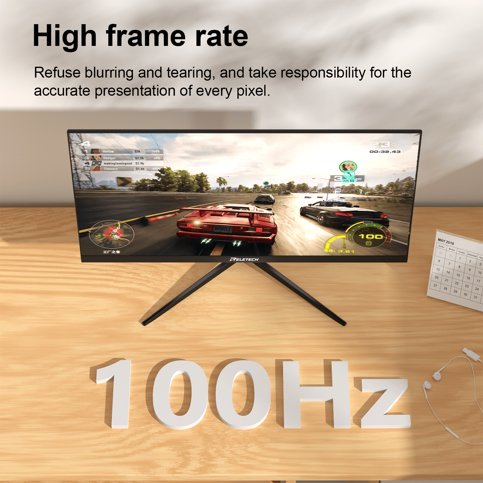 Reletech 100Hz Gaming Monitor R21 Luma - Reletech AI Vision