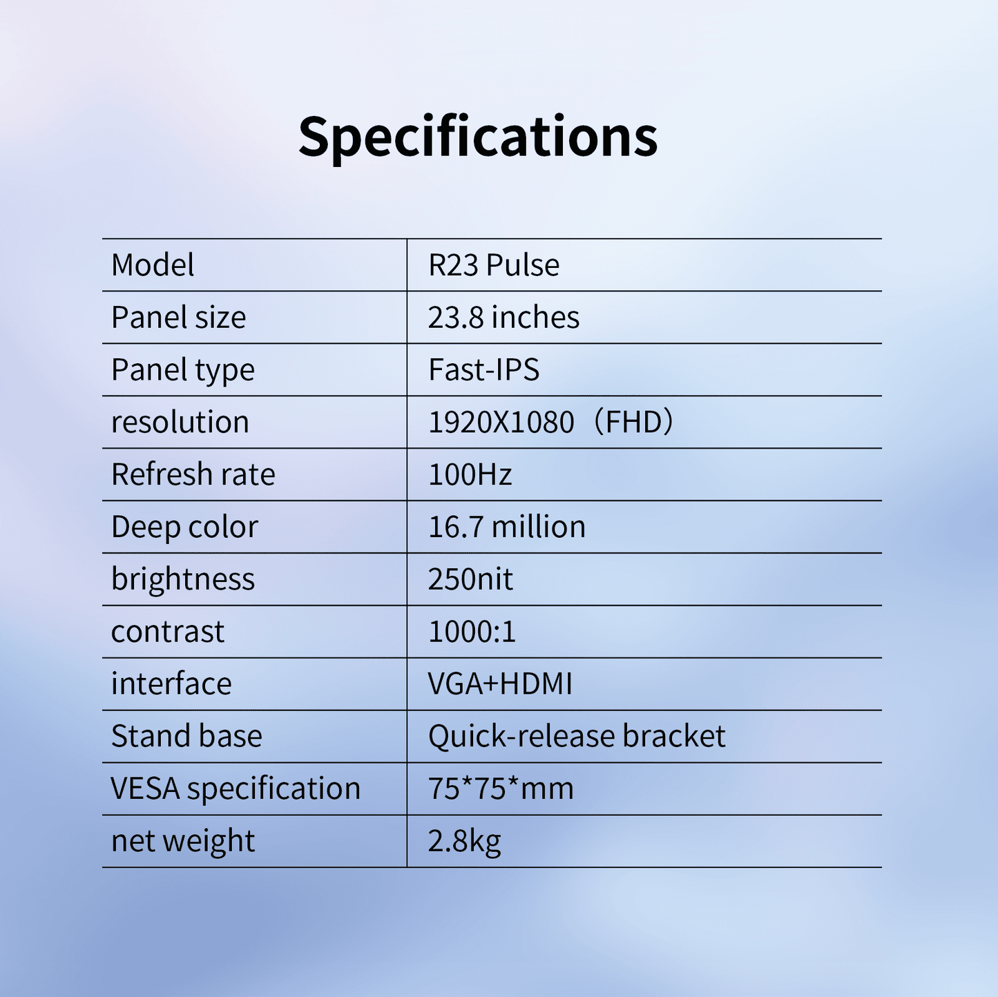 Reletech 100Hz Gaming Monitor R23 Pulse - Reletech AI Vision