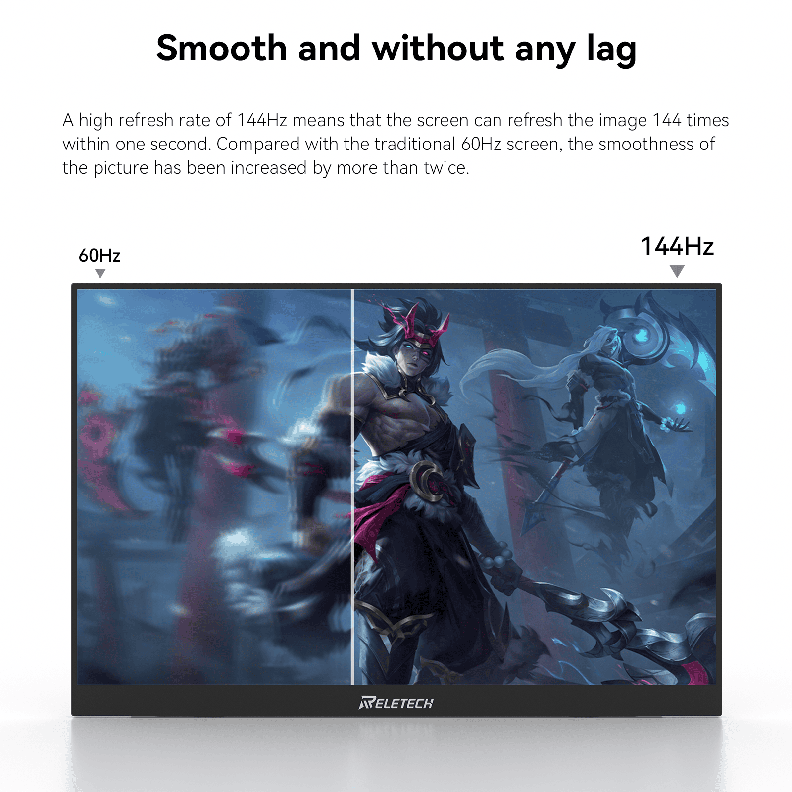 Reletech 144Hz QHD Portable Monitor M16 Pro - Reletech AI Vision