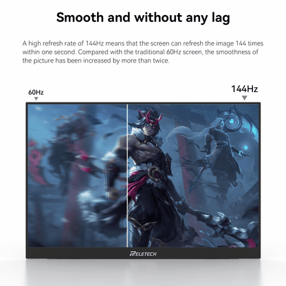 Reletech 144Hz QHD Portable Monitor M16 Pro - Reletech AI Vision