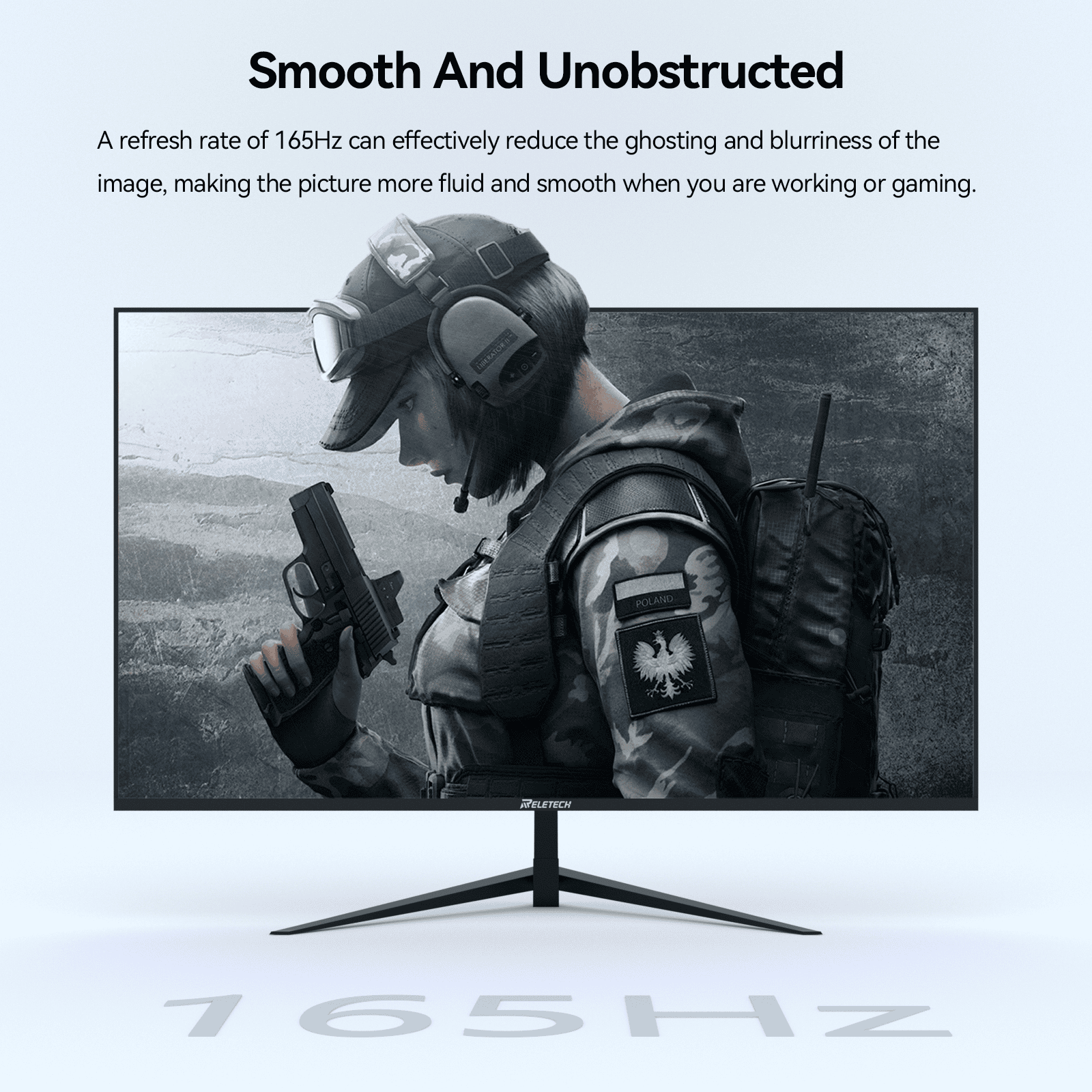 Reletech 165Hz Gaming Monitor G27X - Reletech AI Vision