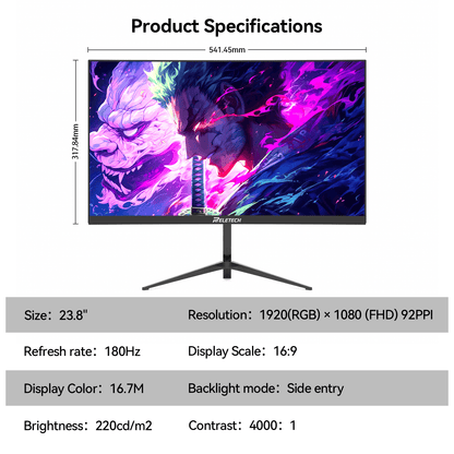 Reletech 180Hz Gaming Monitor G25F180 - Reletech AI Vision