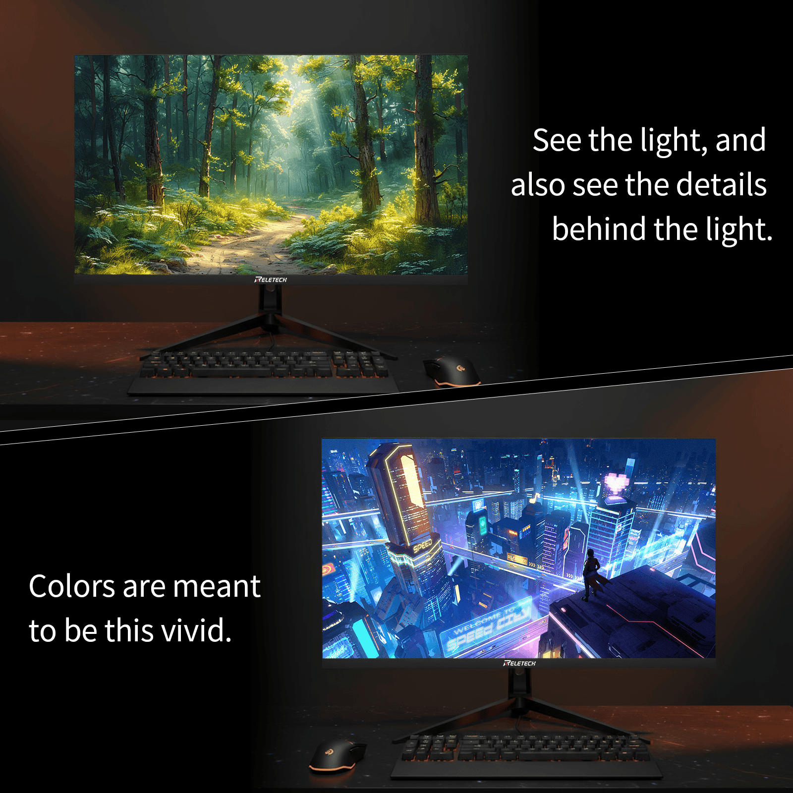 Reletech 240Hz Gaming Monitor R27 Fury - Reletech AI Vision