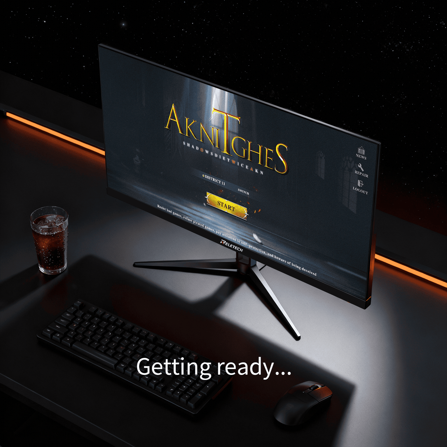 Reletech 240Hz Gaming Monitor R27 Fury - Reletech AI Vision