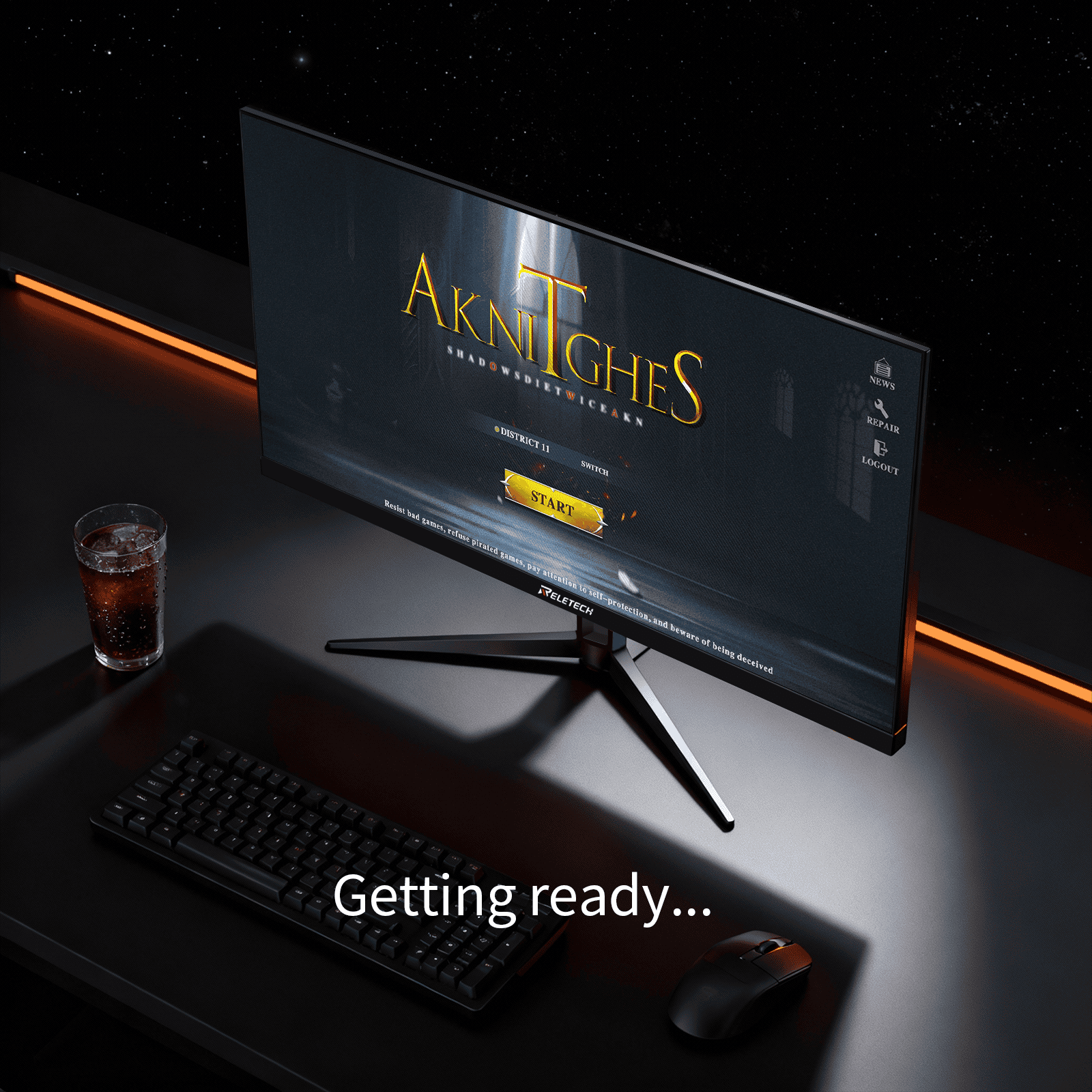 Reletech 240Hz Gaming Monitor R27 Fury - Reletech AI Vision
