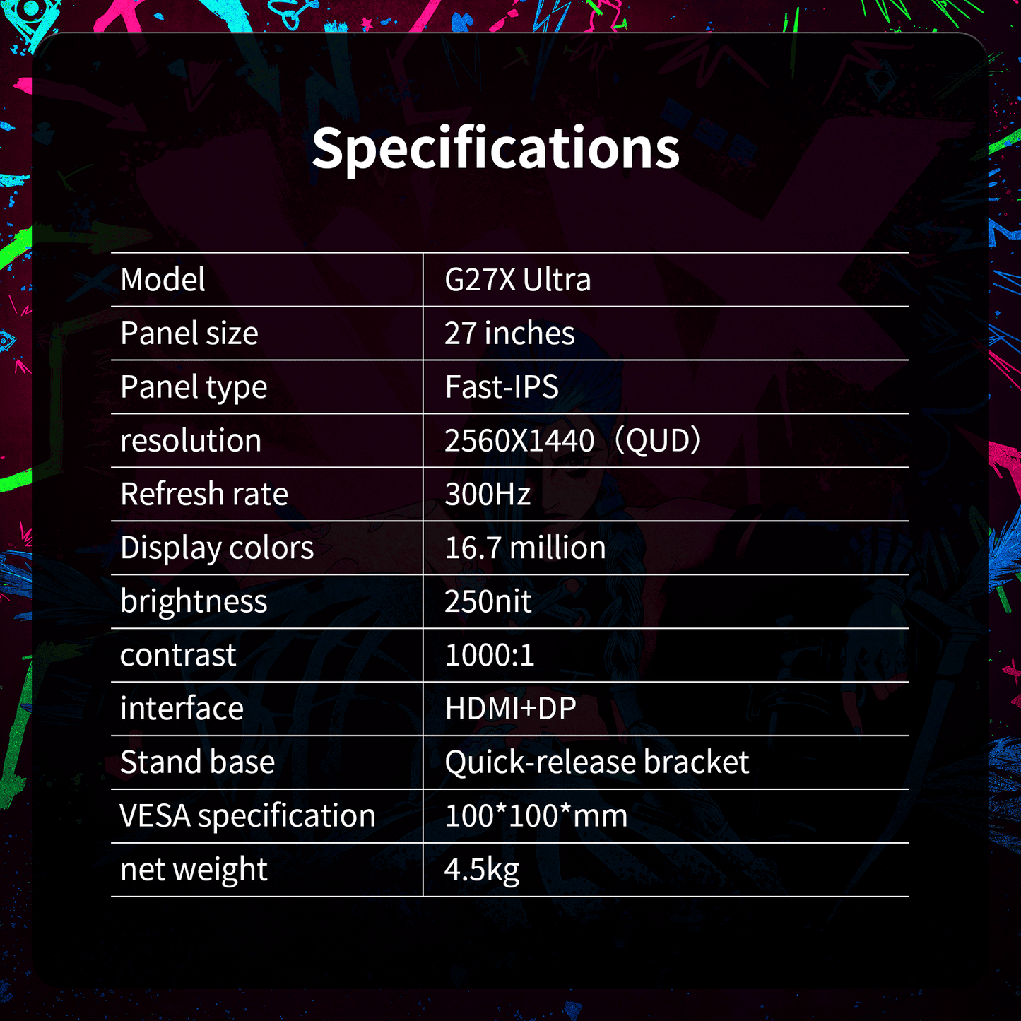 Reletech 2K 300Hz Gaming Monitor G27X Ultra - Reletech AI Vision