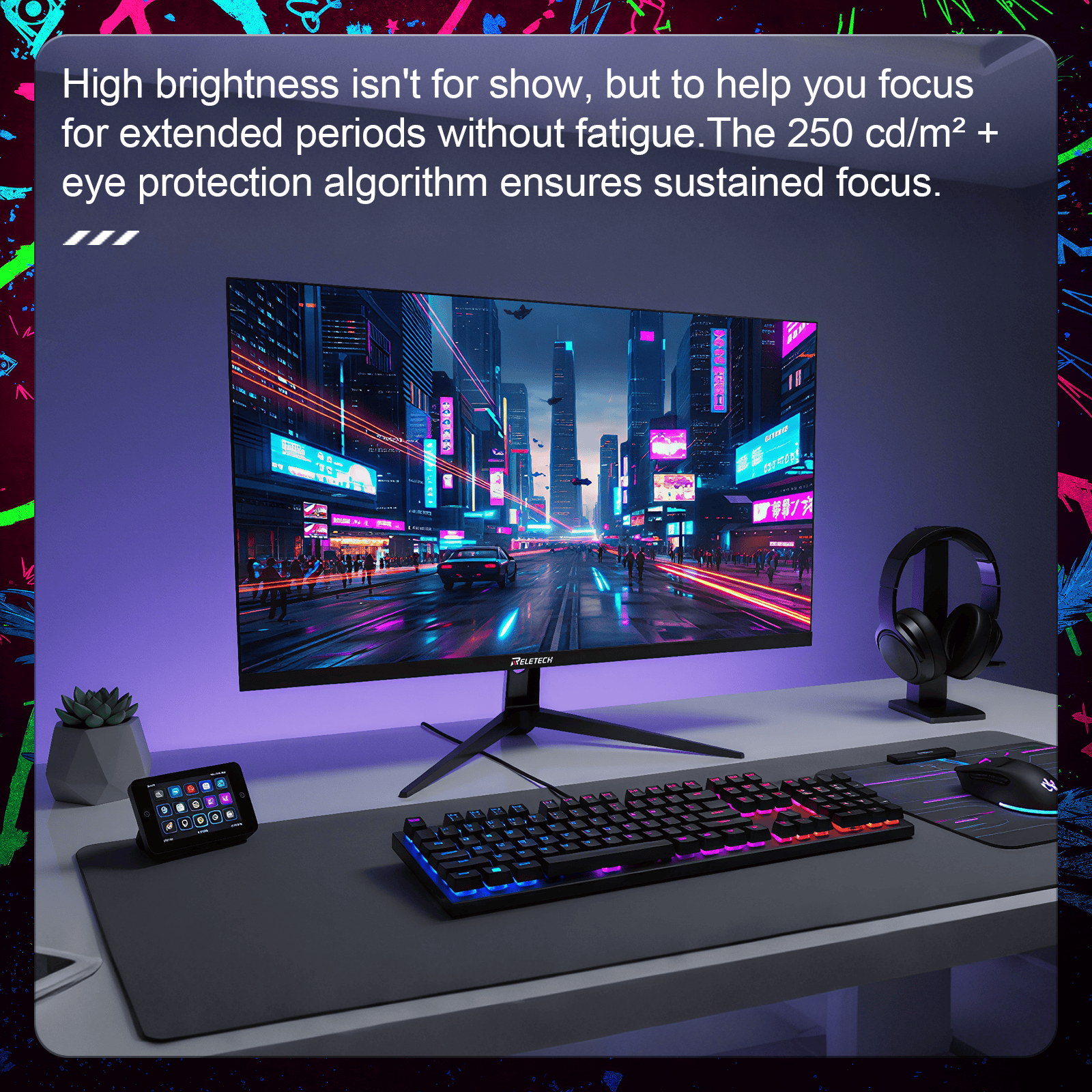 Reletech 2K 300Hz Gaming Monitor G27X Ultra - Reletech AI Vision