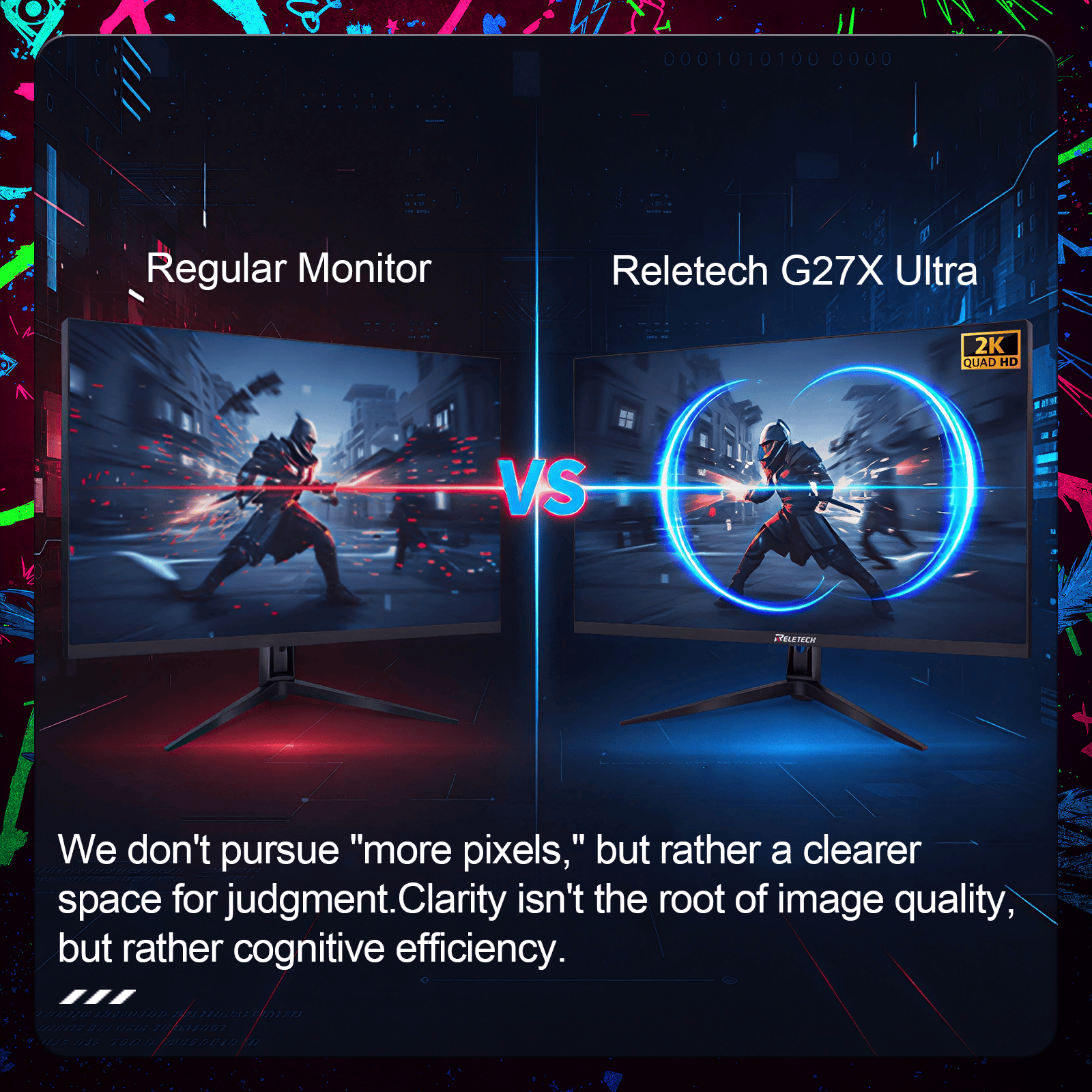 Reletech 2K 300Hz Gaming Monitor G27X Ultra - Reletech AI Vision