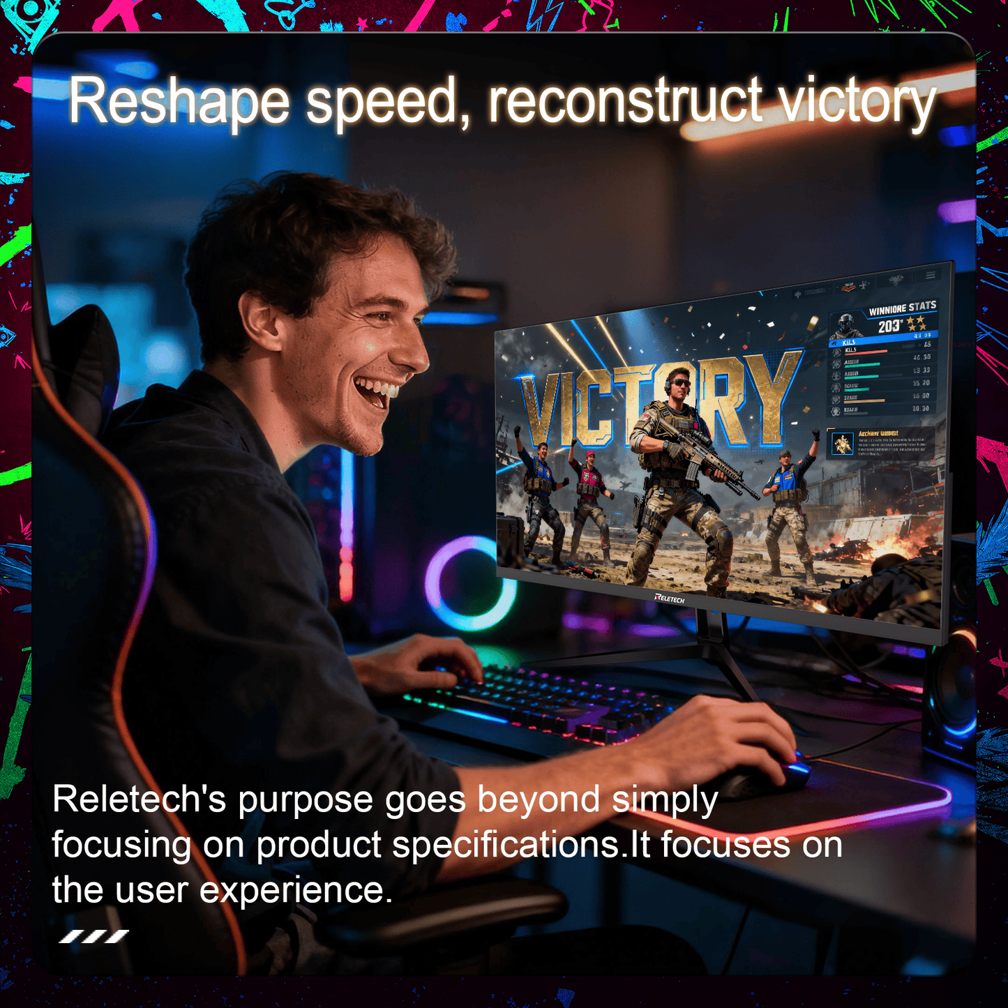 Reletech 2K 300Hz Gaming Monitor G27X Ultra - Reletech AI Vision