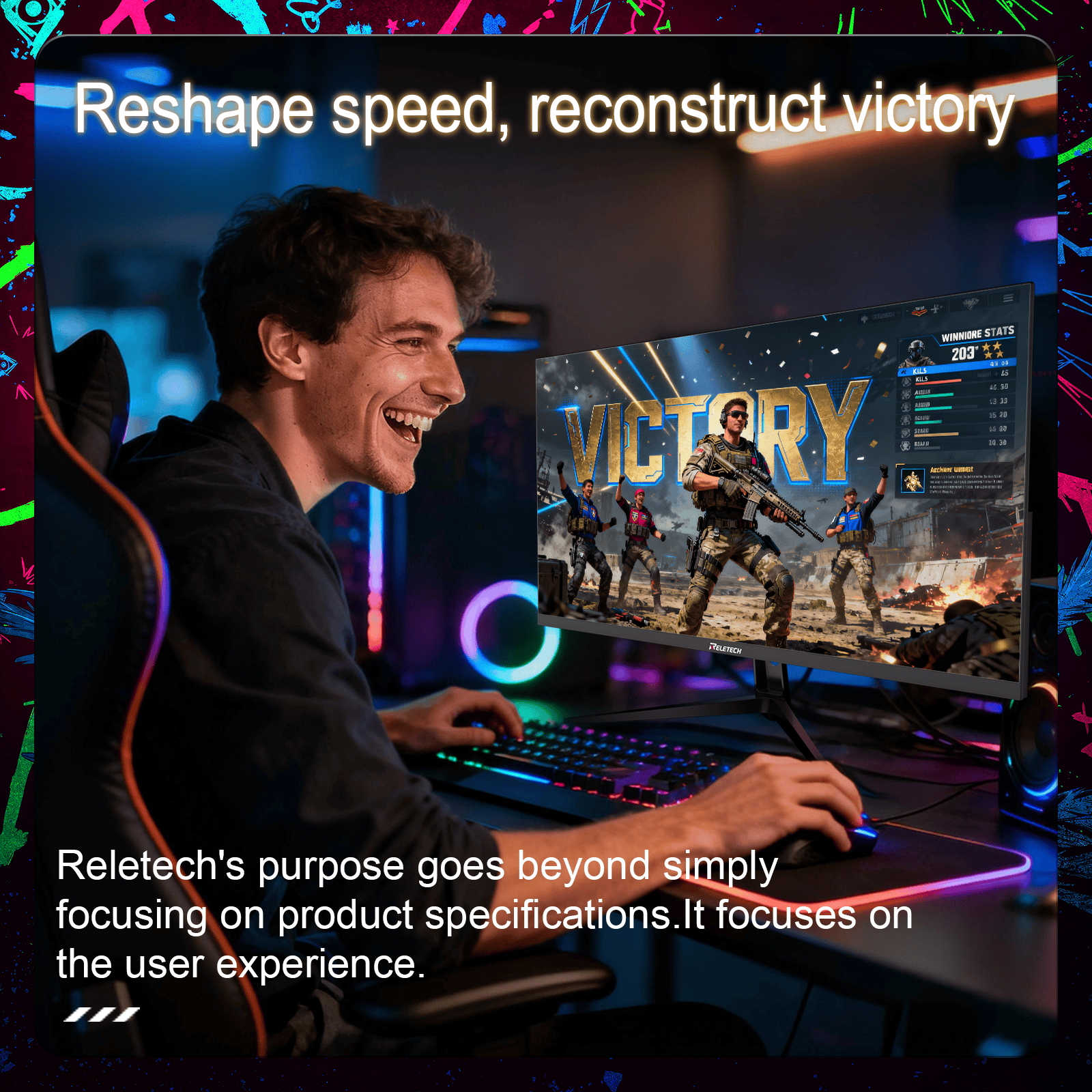 Reletech 2K 300Hz Gaming Monitor G27X Ultra - Reletech AI Vision
