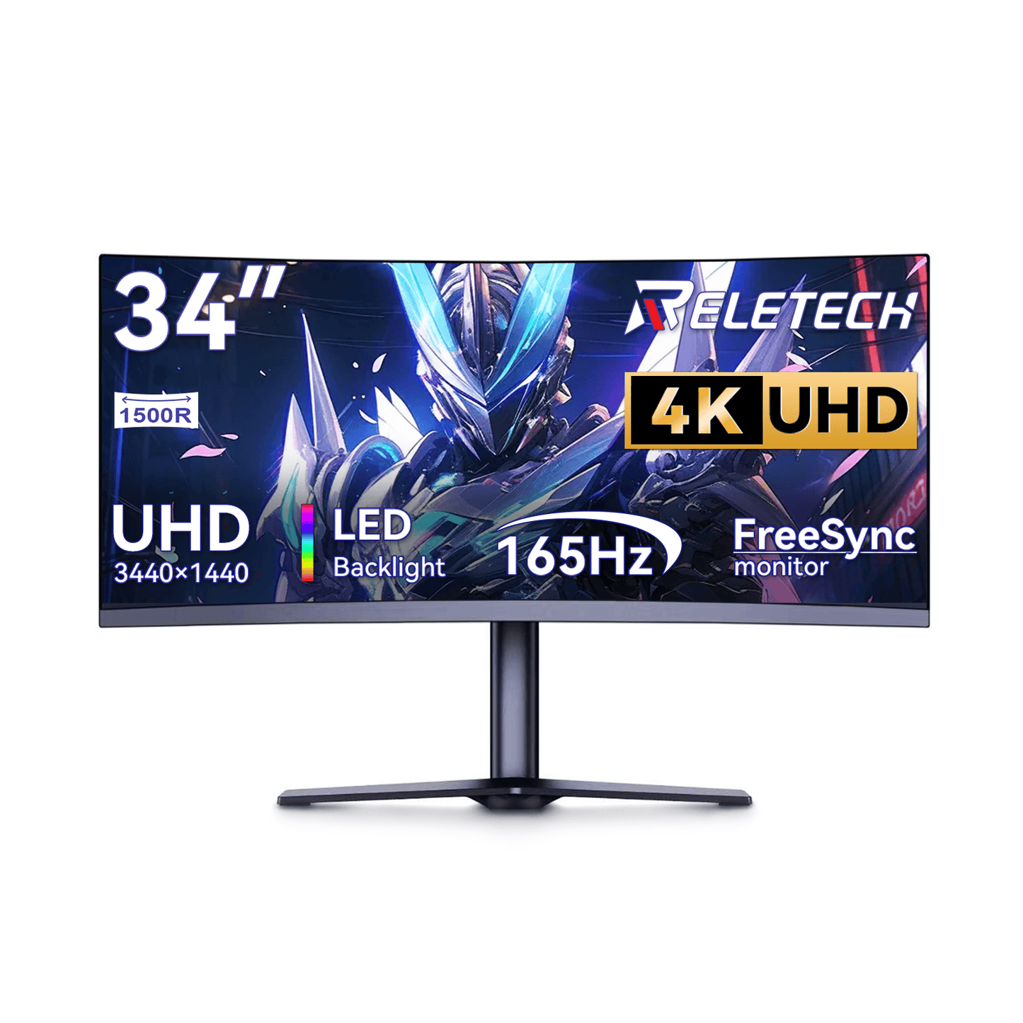 Reletech 4K 165Hz Gaming Monitor G34WQ - Reletech AI Vision