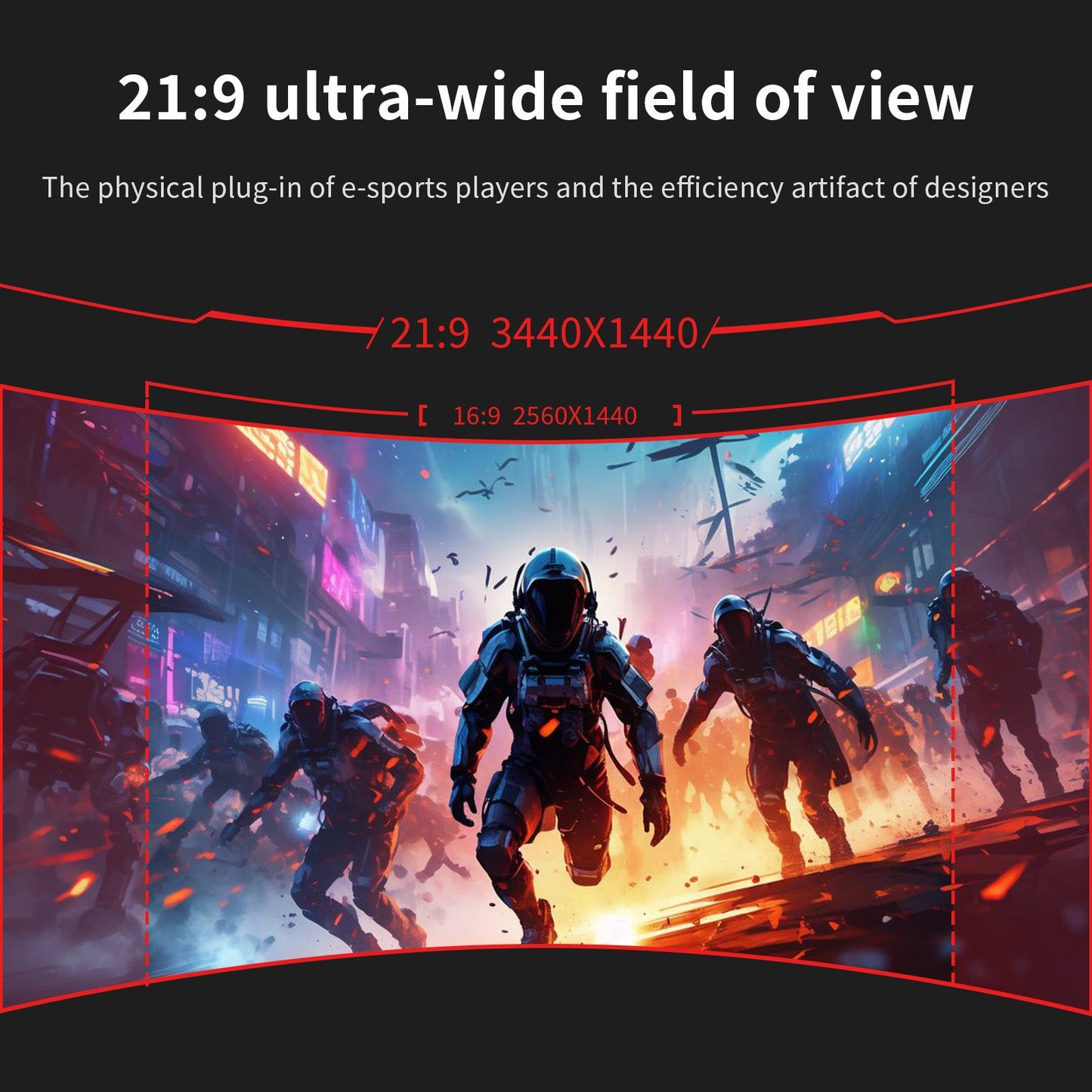 Reletech 4K 165Hz Gaming Monitor R34V Horizon - Reletech AI Vision