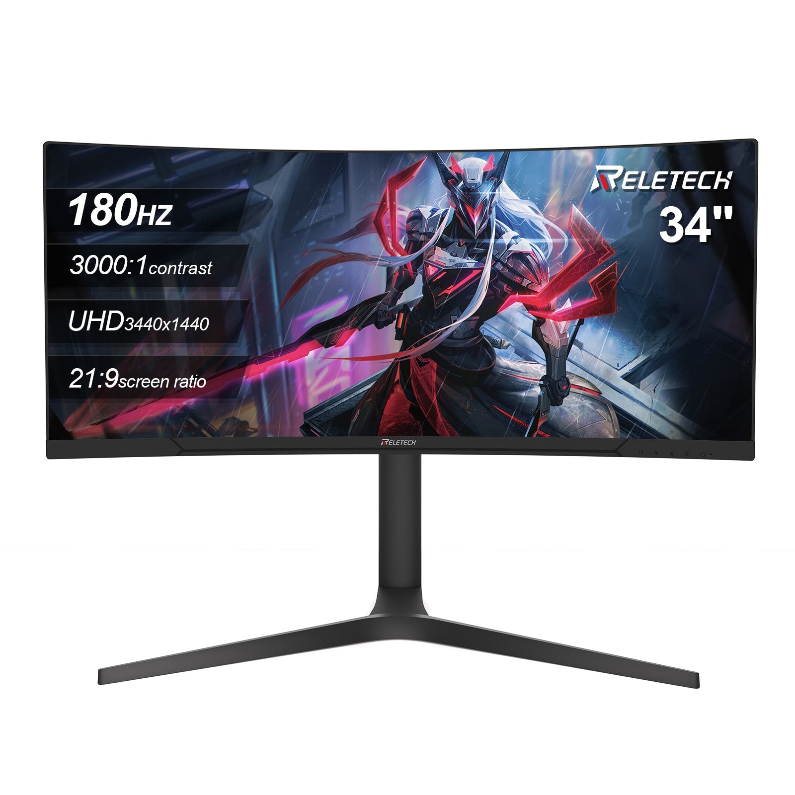 Reletech ‌Ultra-wide 2K 180Hz Gaming Monitor R34V Horizon – Reletech AI ...