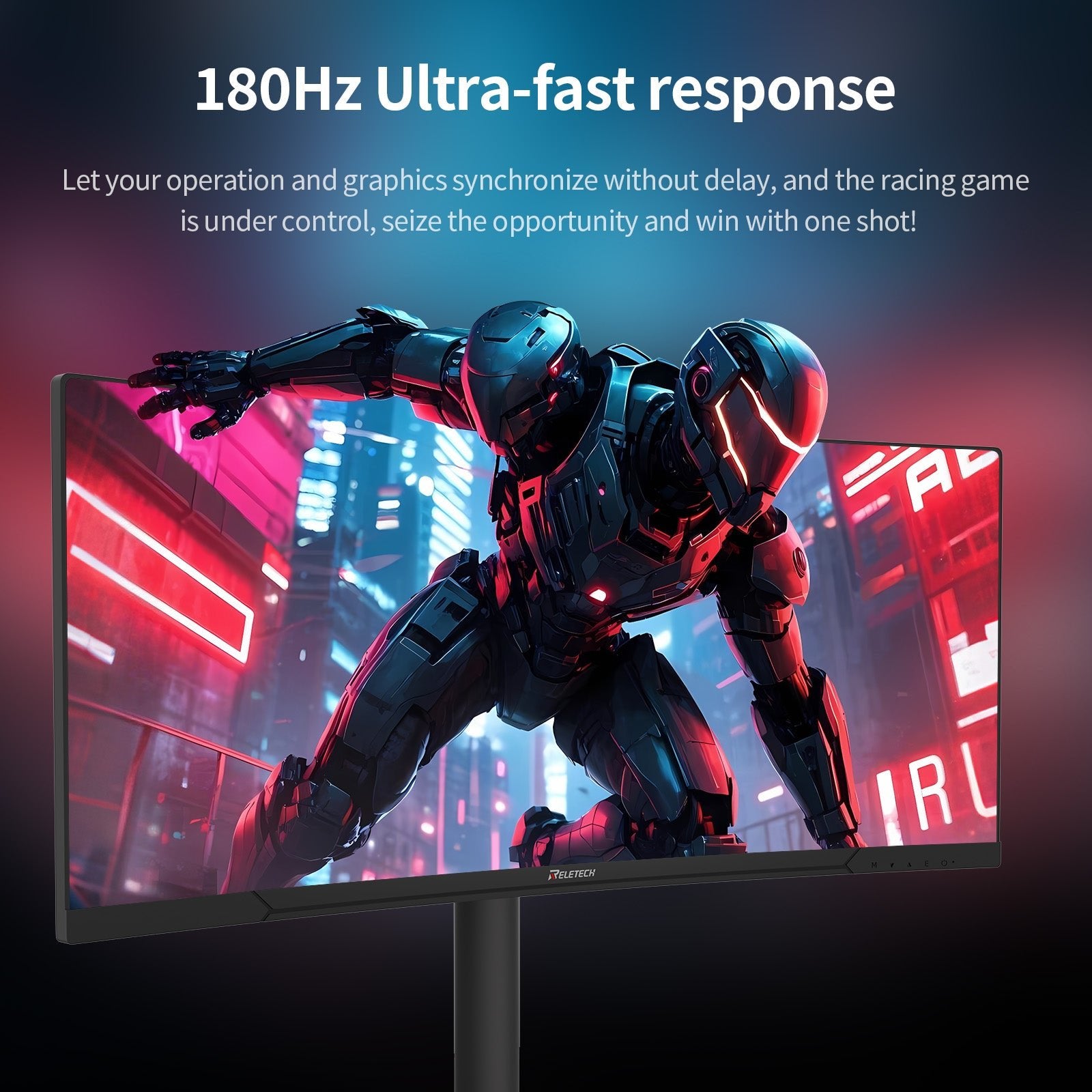 Reletech ‌Ultra-wide 2K 180Hz Gaming Monitor R34V Horizon – Reletech AI ...