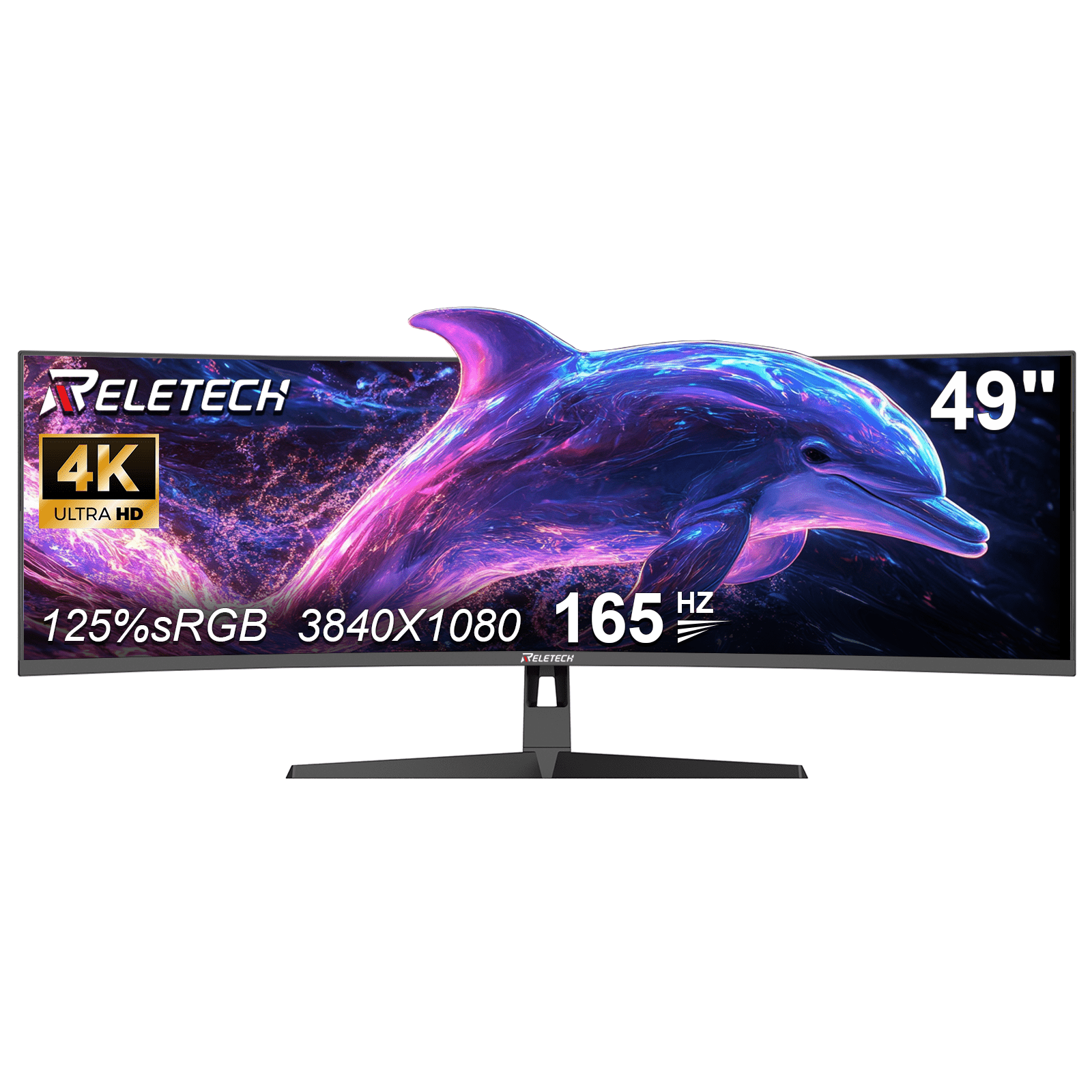 Reletech 3840x1080 Ultrawide 165Hz Gaming Monitor R49BVR Raptor ...
