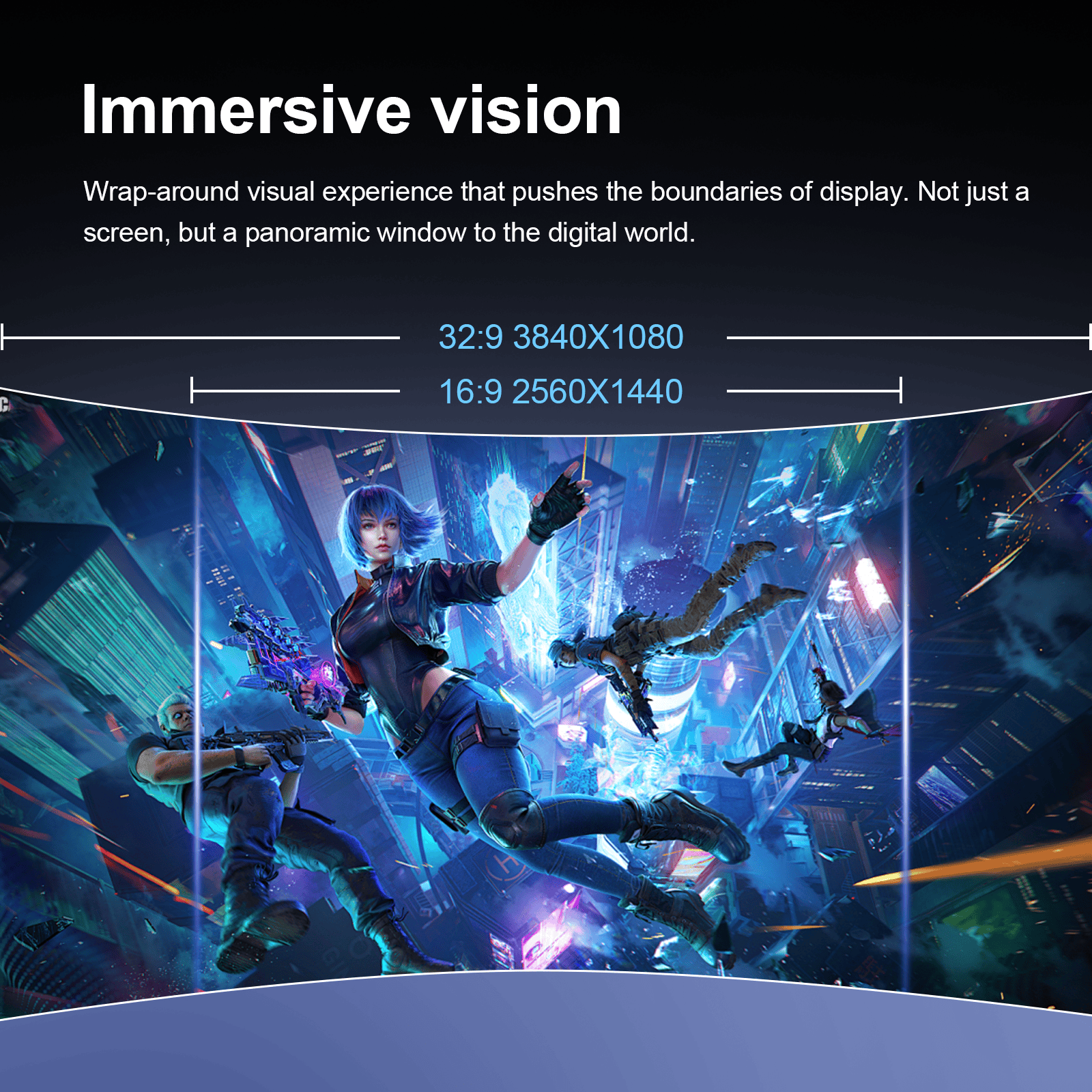 Reletech 4K 165Hz Gaming Monitor R49BVR Raptor - Reletech AI Vision