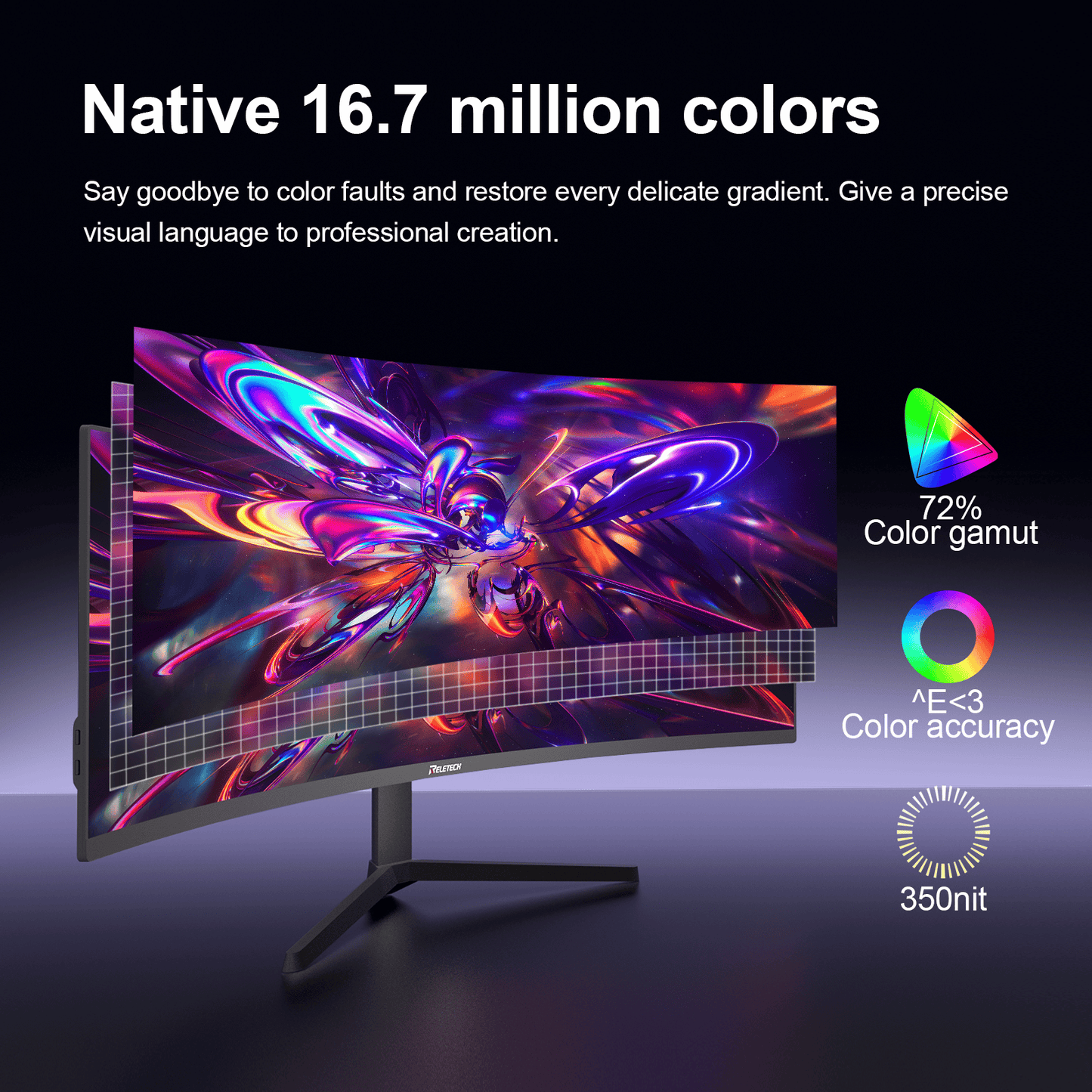 Reletech 4K 165Hz Gaming Monitor R49BVR Raptor - Reletech AI Vision