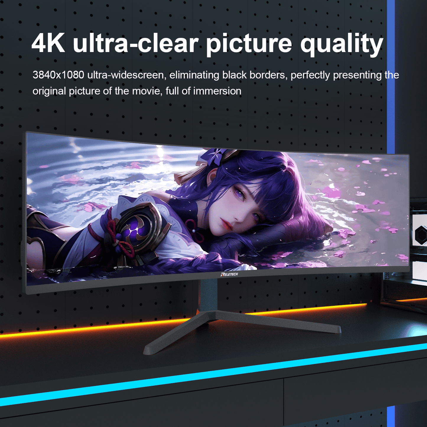 Reletech 4K 165Hz Gaming Monitor R49BVR Raptor - Reletech AI Vision