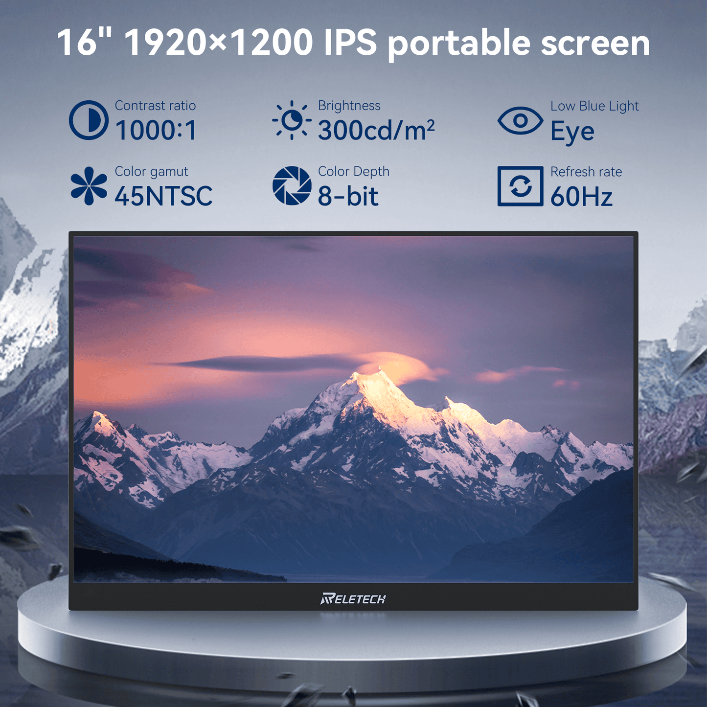 Reletech 60Hz FHD Portable Monitor M16 Lite - Reletech AI Vision