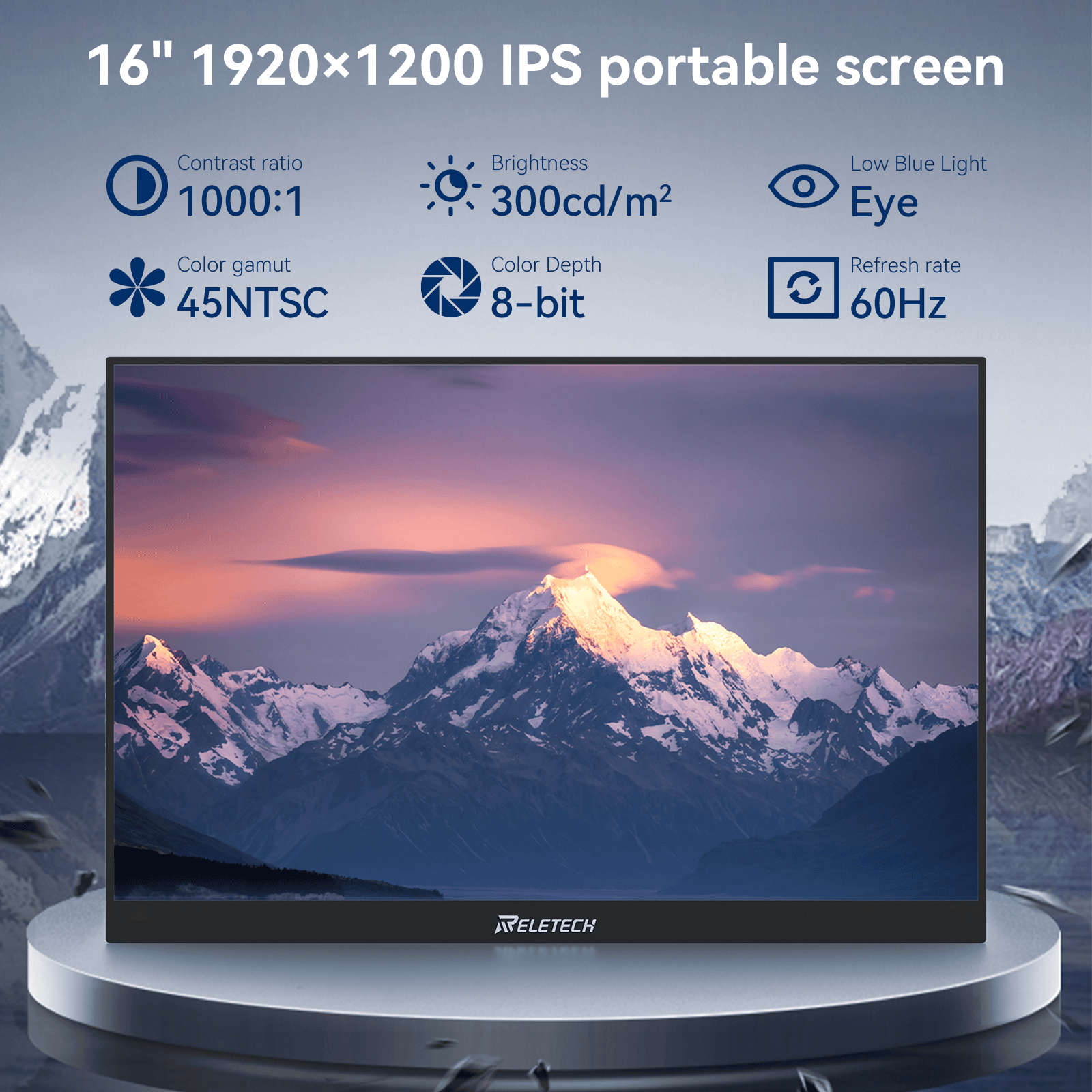 Reletech 60Hz FHD Portable Monitor M16 Lite - Reletech AI Vision