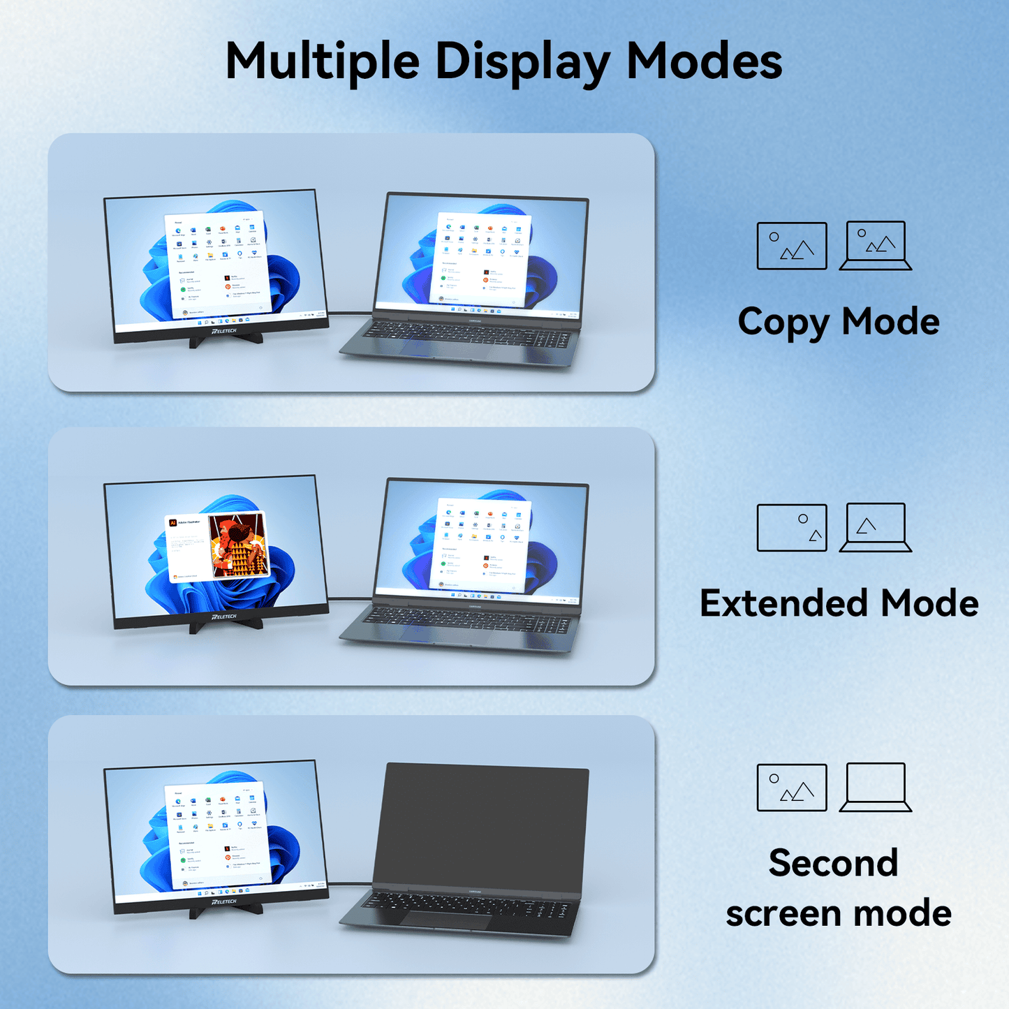 Reletech 60Hz FHD Portable Monitor M16 Lite - Reletech AI Vision