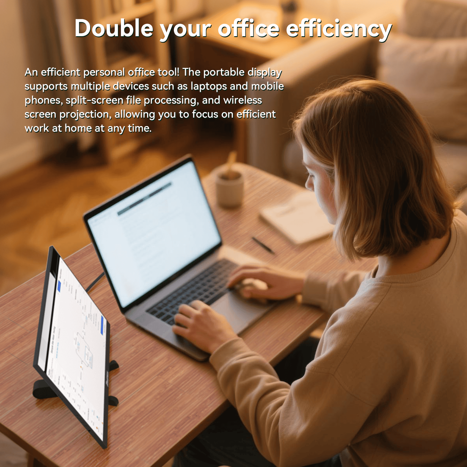 Reletech 60Hz FHD Portable Monitor M16 Lite - Reletech AI Vision