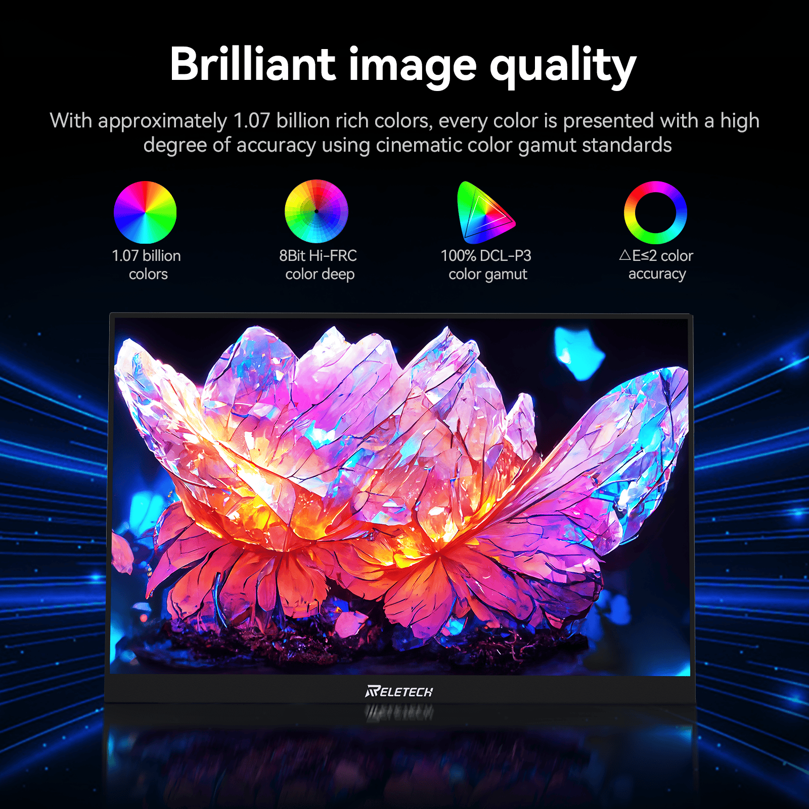 Reletech 60Hz OLED Portable Monitor M13OL - Reletech AI Vision