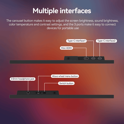Reletech 60Hz OLED Portable Monitor M13OL - Reletech AI Vision