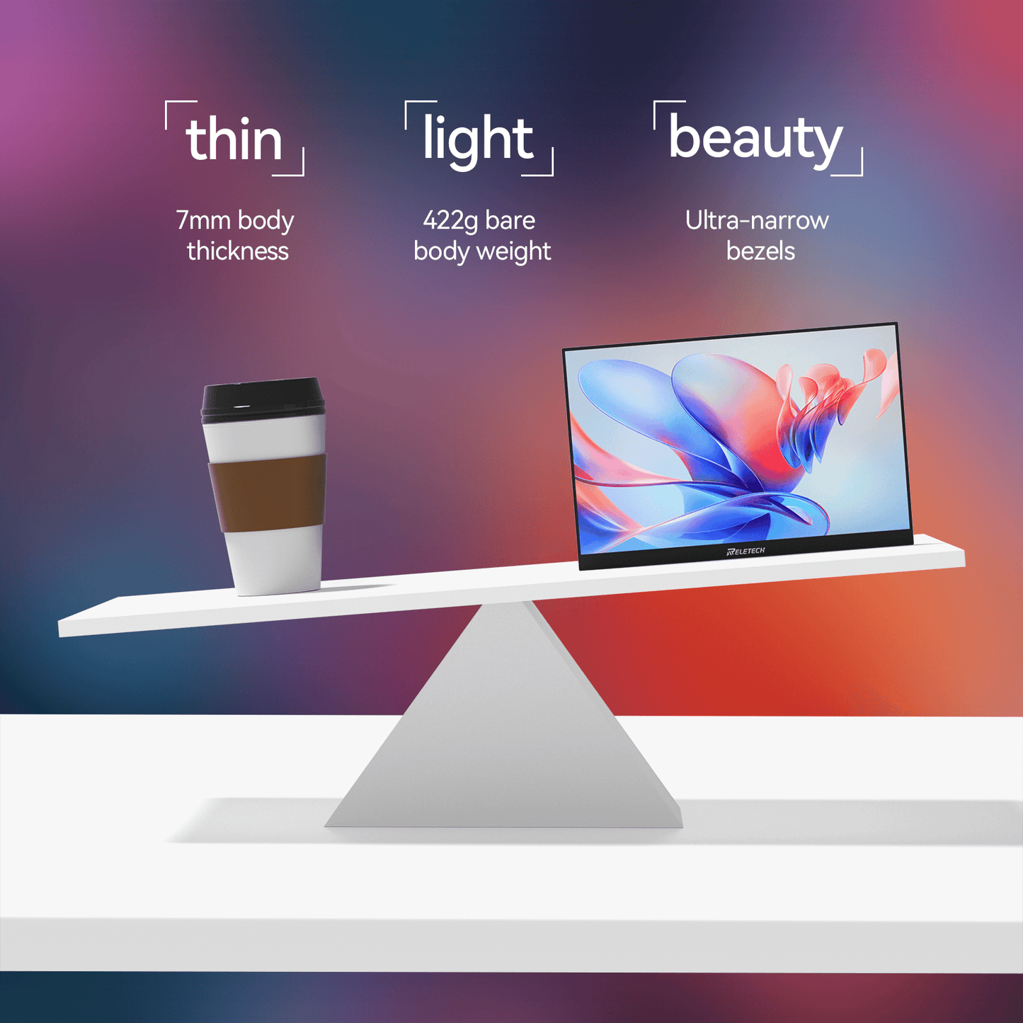 Reletech 60Hz OLED Portable Monitor M13OL - Reletech AI Vision