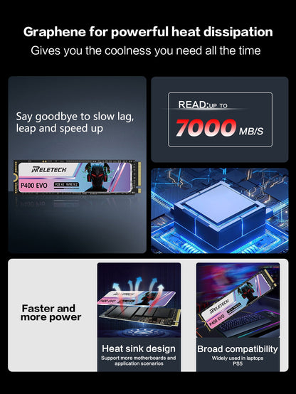 Reletech P400 EVO M.2 2280 PCIe Gen 4x4 NVMe SSD - Reletech AI Vision