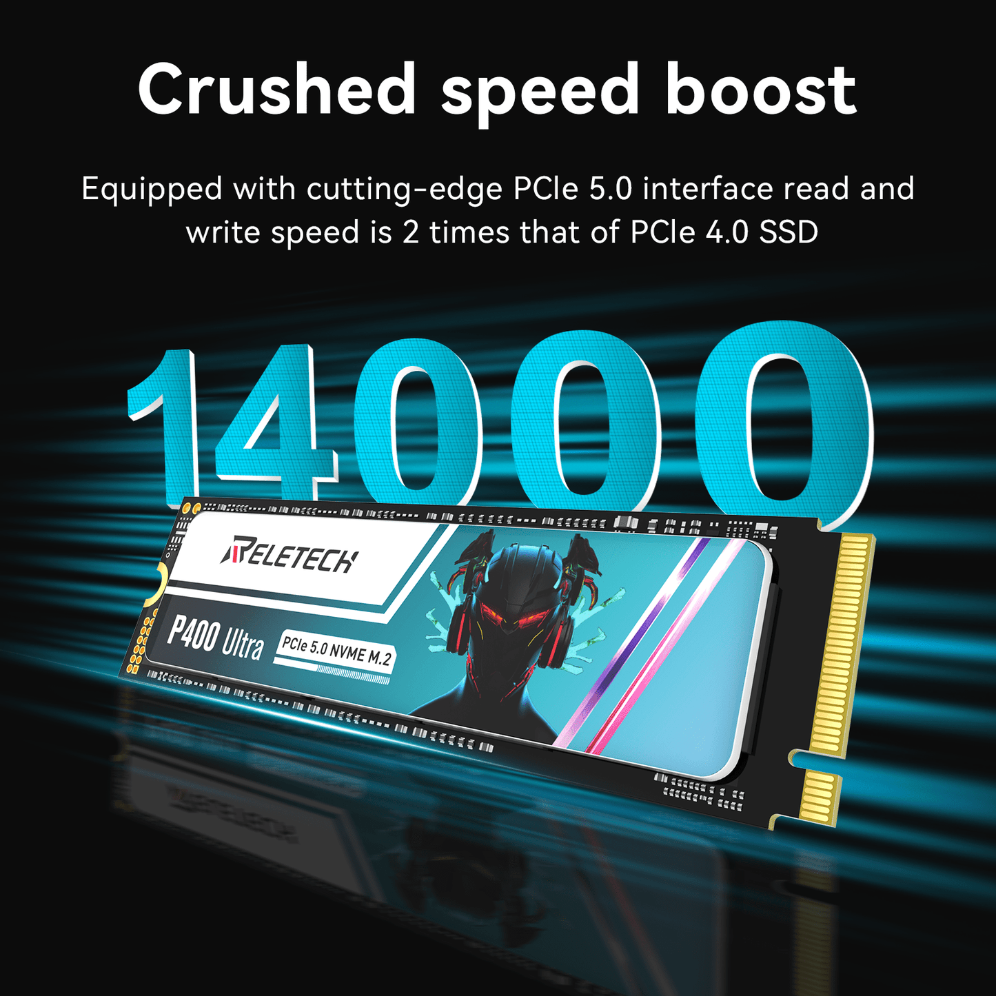 Reletech P400 Ultra PCIe Gen5x4 NVMe SSD - Reletech AI Vision
