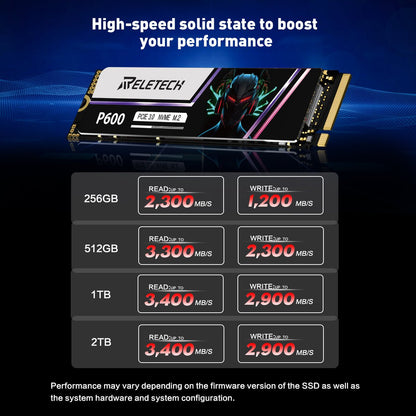 Reletech P600 M.2 2280 PCIe Gen 3x4 NVMe SSD - Reletech AI Vision
