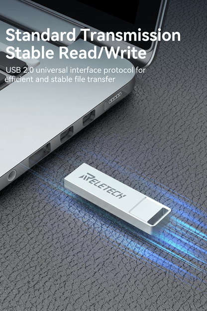 T2 Silver Metal Car USB2.0 Drive - Reletech AI Vision