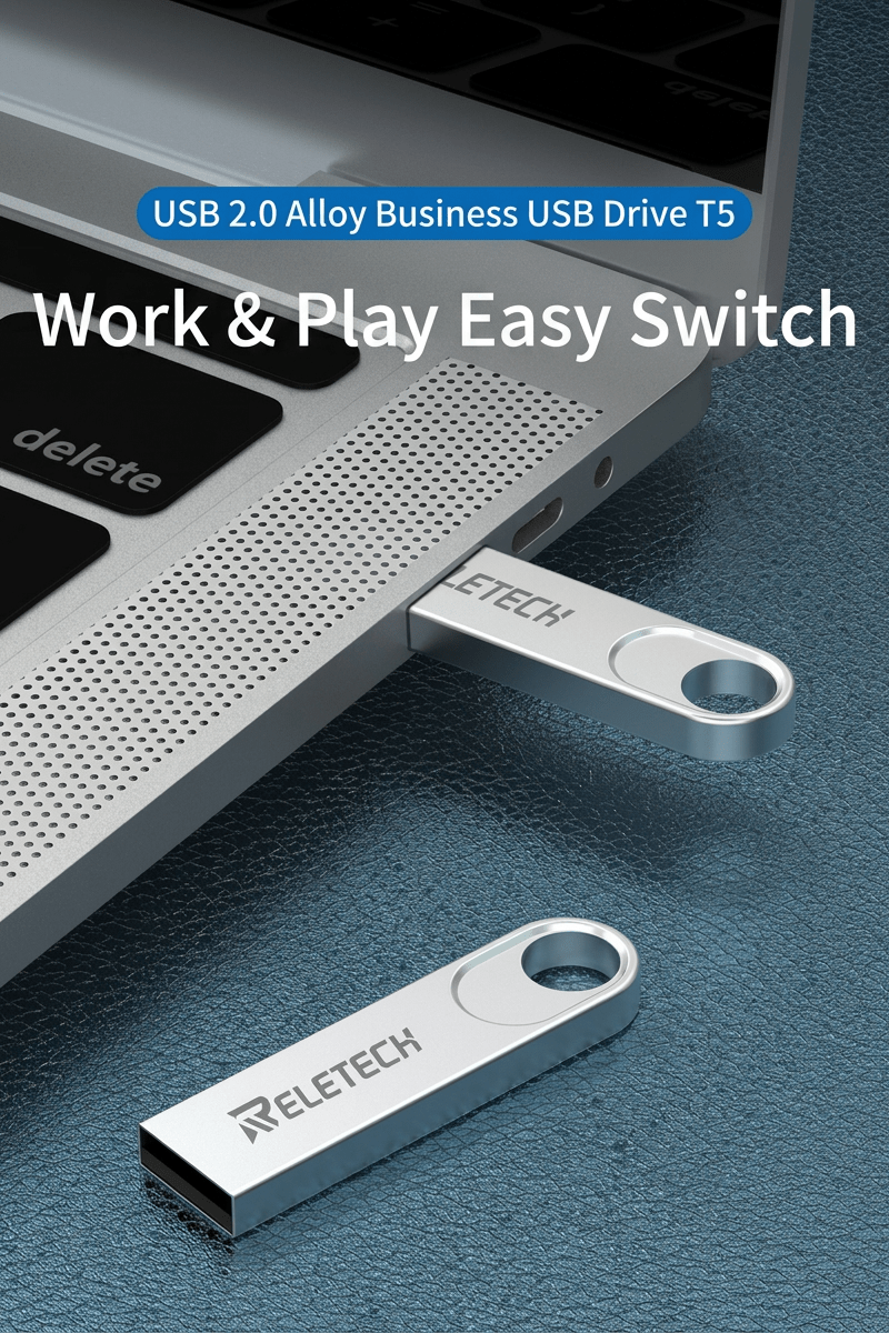 T5 Waterproof Metal USB2.0 Flash Drive - Reletech AI Vision