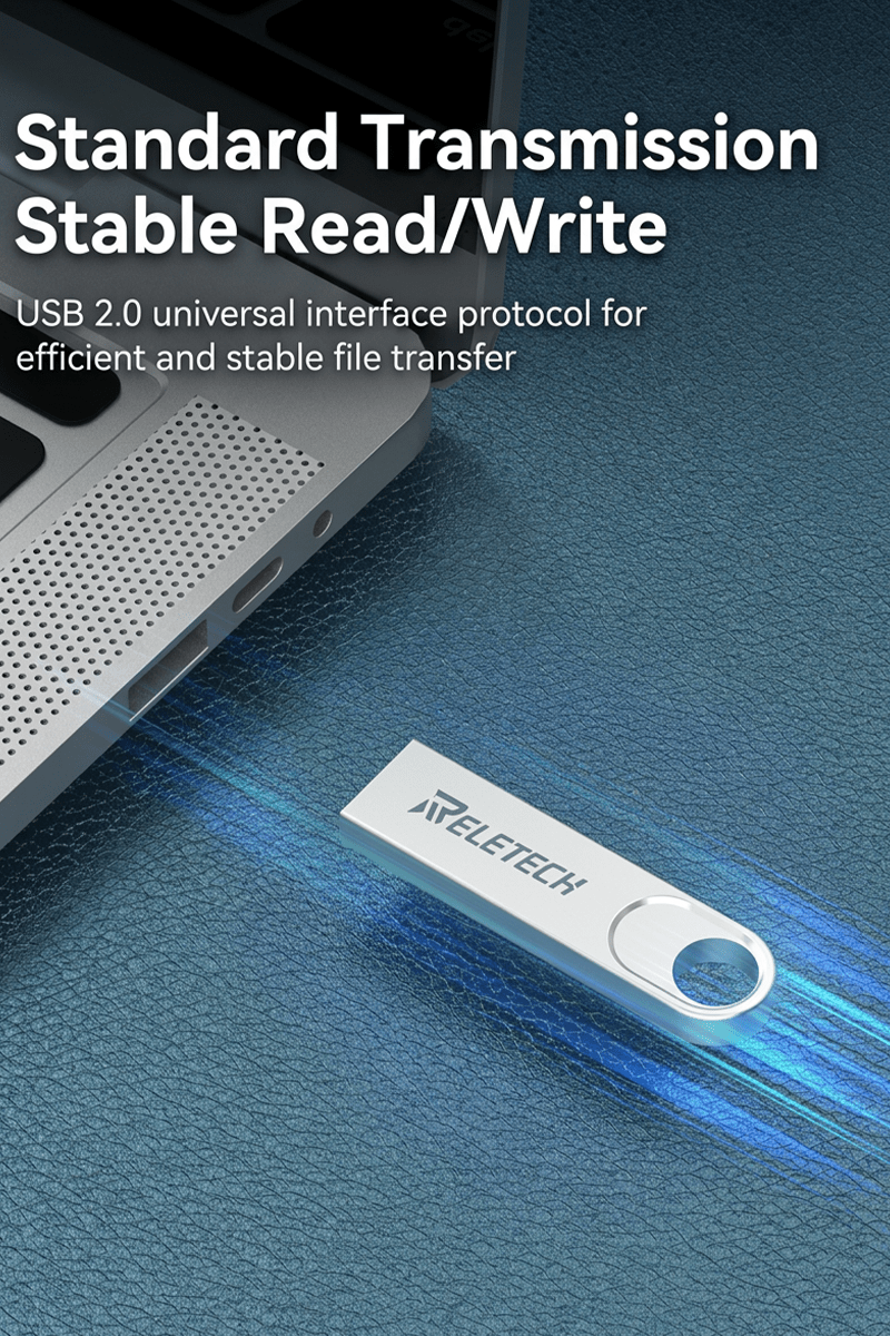 T5 Waterproof Metal USB2.0 Flash Drive - Reletech AI Vision