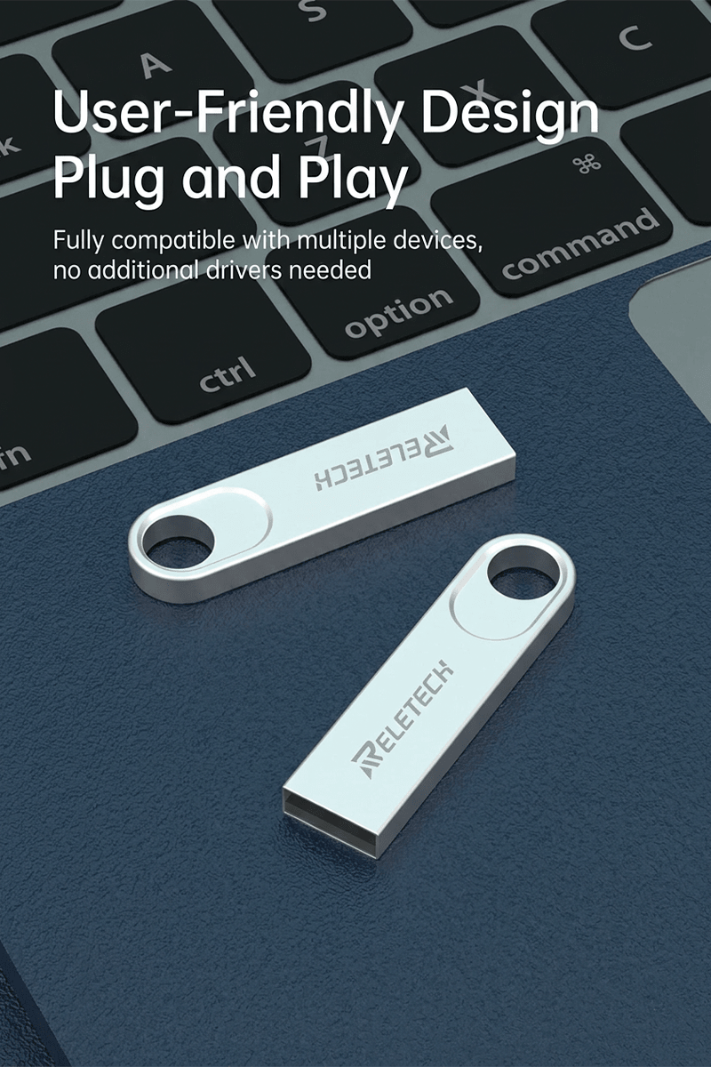 T5 Waterproof Metal USB2.0 Flash Drive - Reletech AI Vision