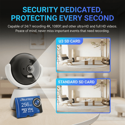 U3 V30 A1 Blue Universal Car TF Card - Reletech AI Vision