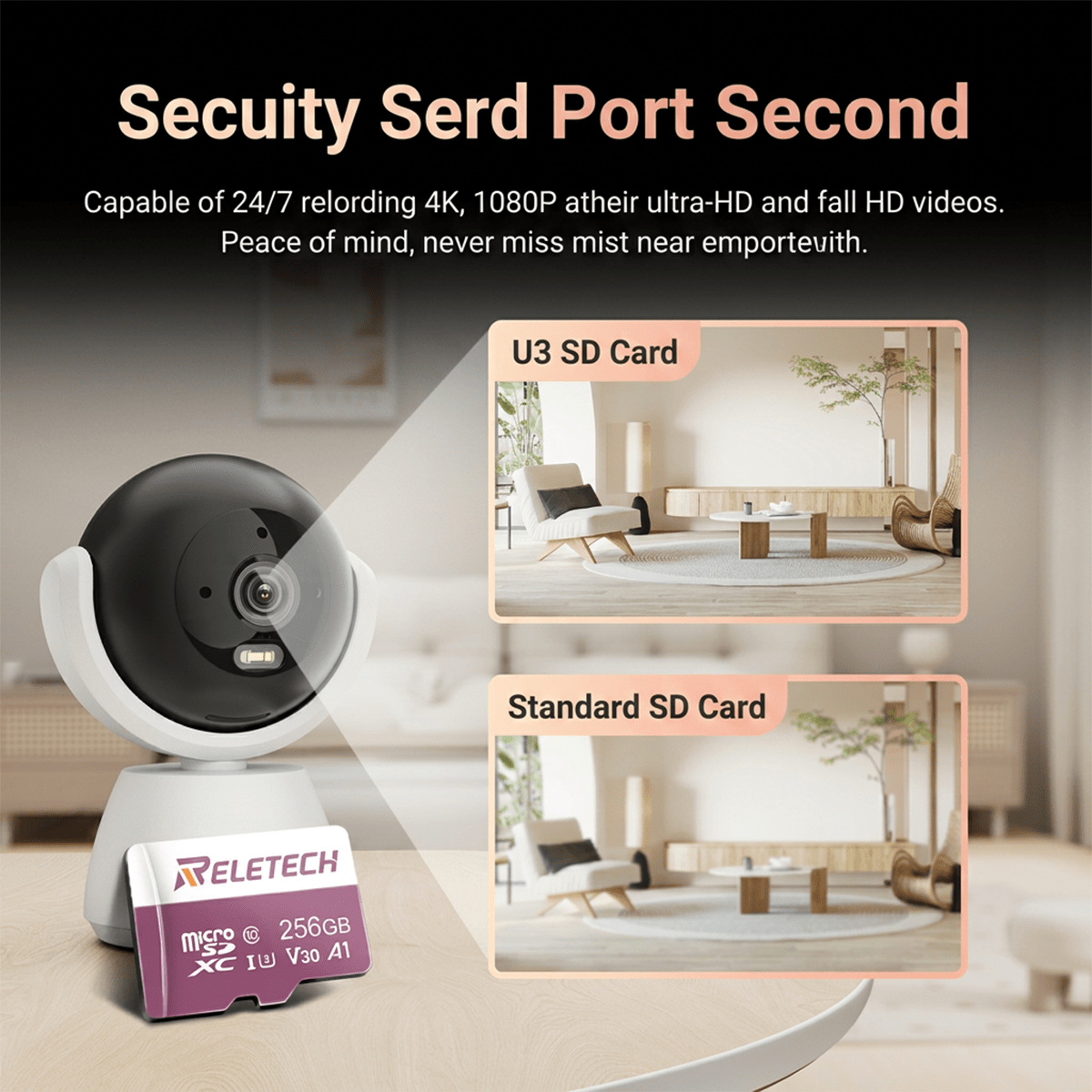 U3 V30 A1 TF Card For Camera Pink - Reletech AI Vision