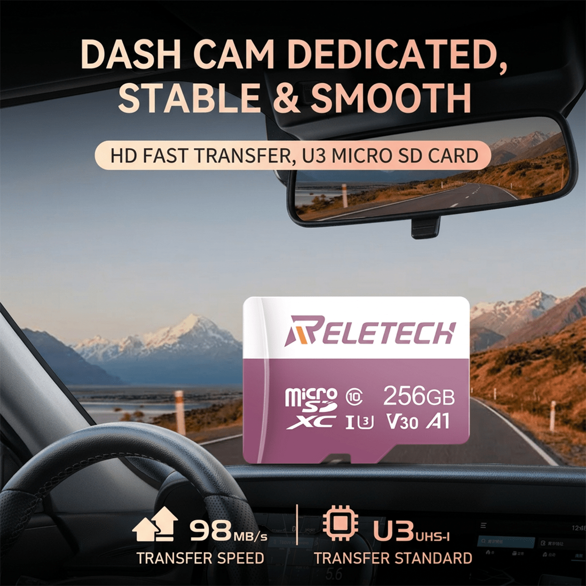 U3 V30 A1 TF Card For Camera Pink - Reletech AI Vision